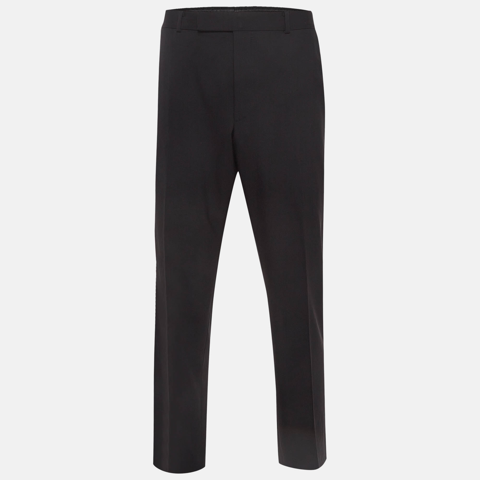 Tom Ford Black Wool Formal Trousers XXXL