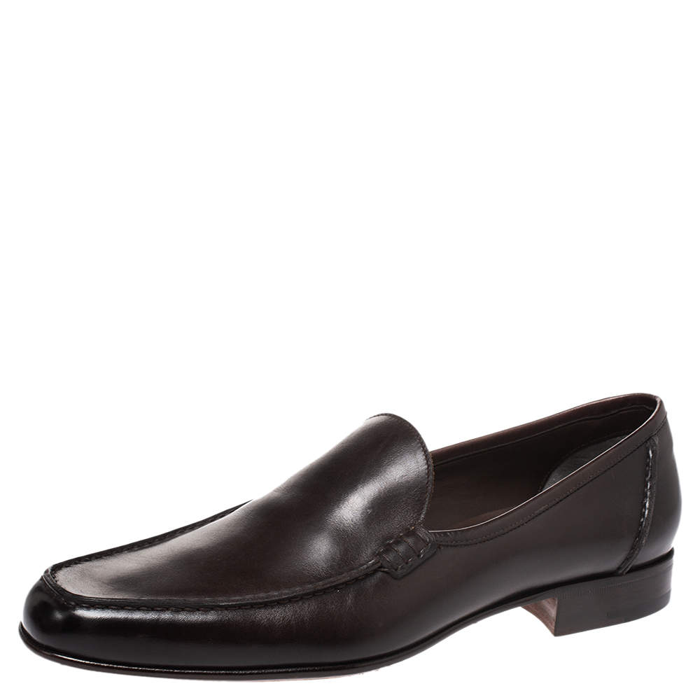 Tom Ford Brown Leather Loafers Size 42.5