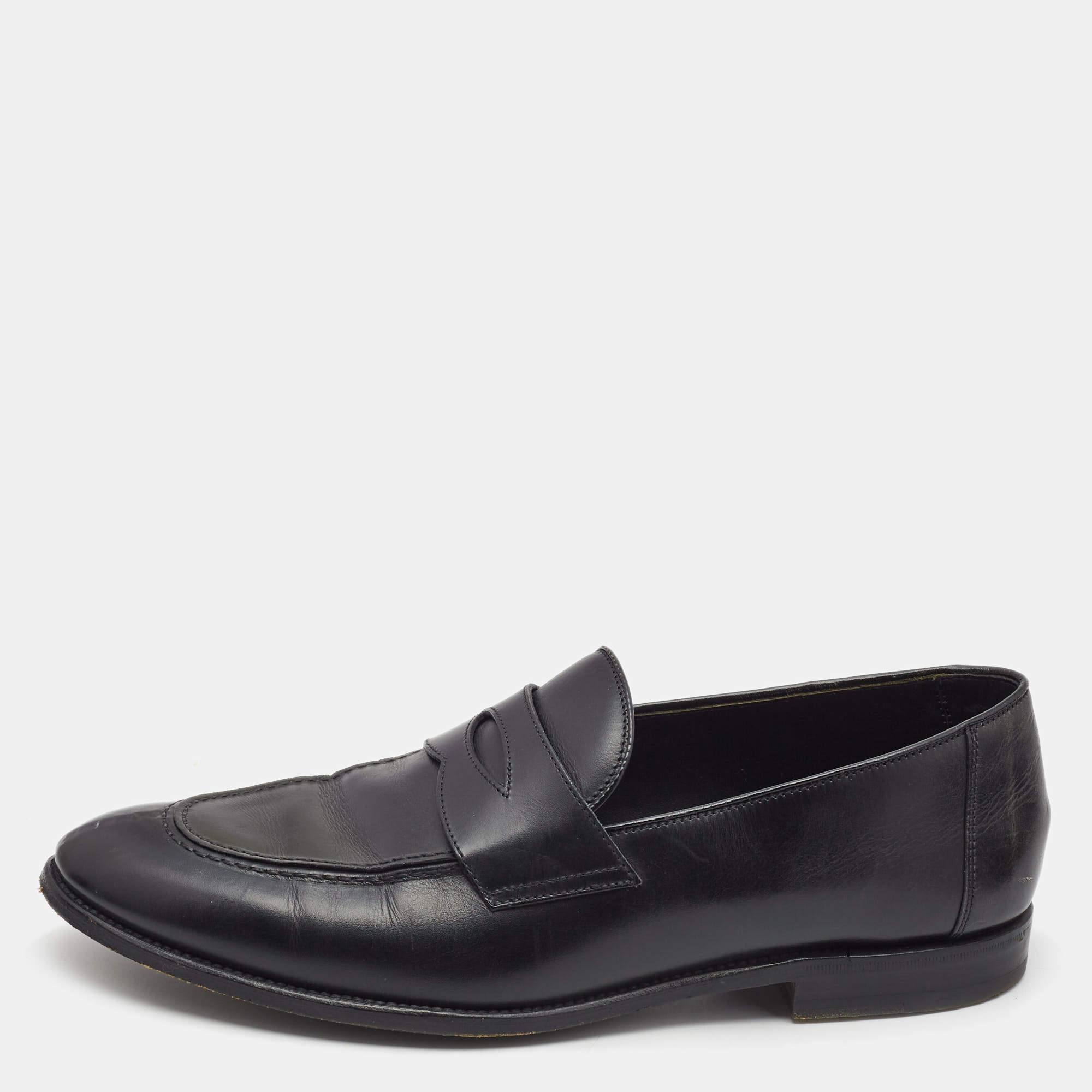 Tom Ford Black Leather Penny Loafers Size 42 Tom Ford | TLC