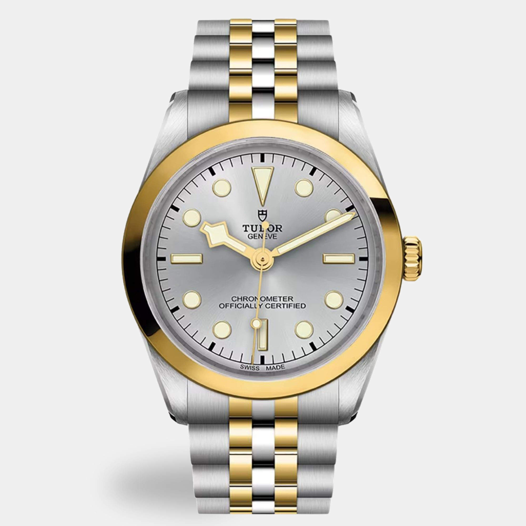 Pre Owned Tudor Black Bay M79643-0002 Automatic Silver Stainless Steel Men's Wristwatch 36 mm