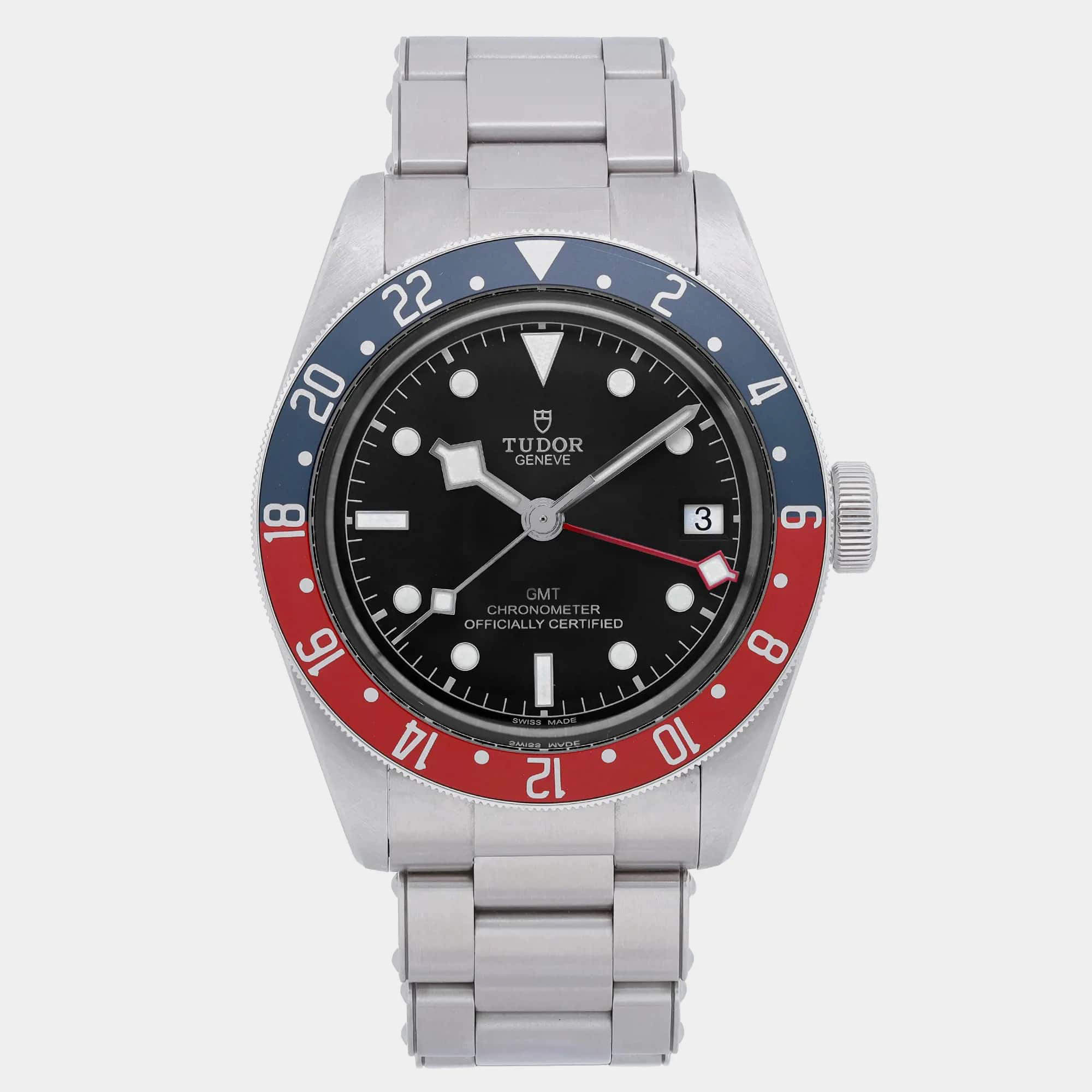 Tudor Black Stainless Steel Black Bay 79830RB Automatic Men's Wristwatch 41 mm
