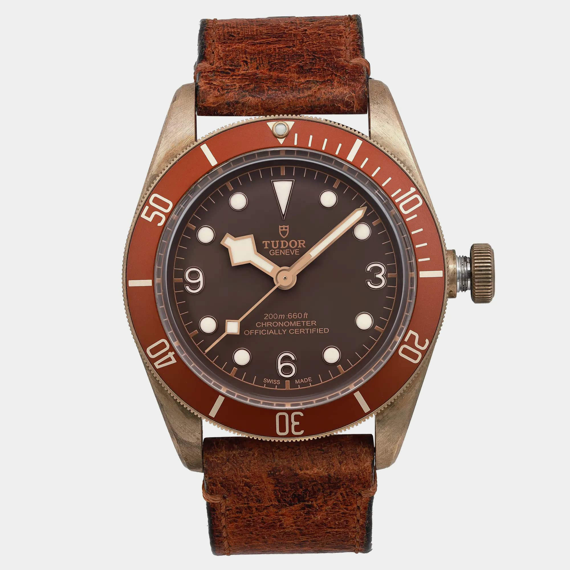 Tudor Heritage Black Bay Bronze Brown Dial Automatic Men's Wristwatch 43 mm 