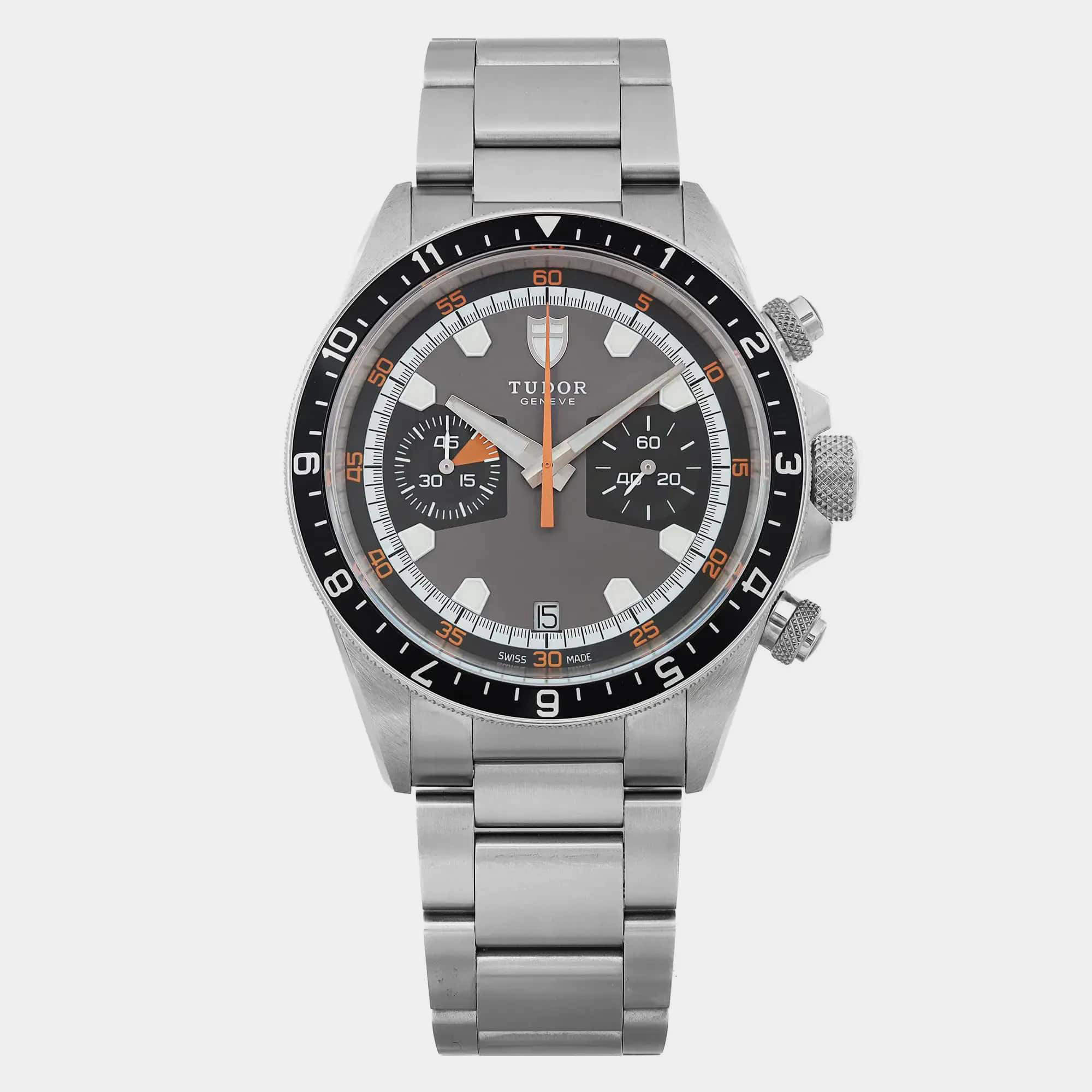 Tudor Black Stainess Steel Heritage 70330N Automatic 42mm Automatic Men's Wristwatch 42 mm