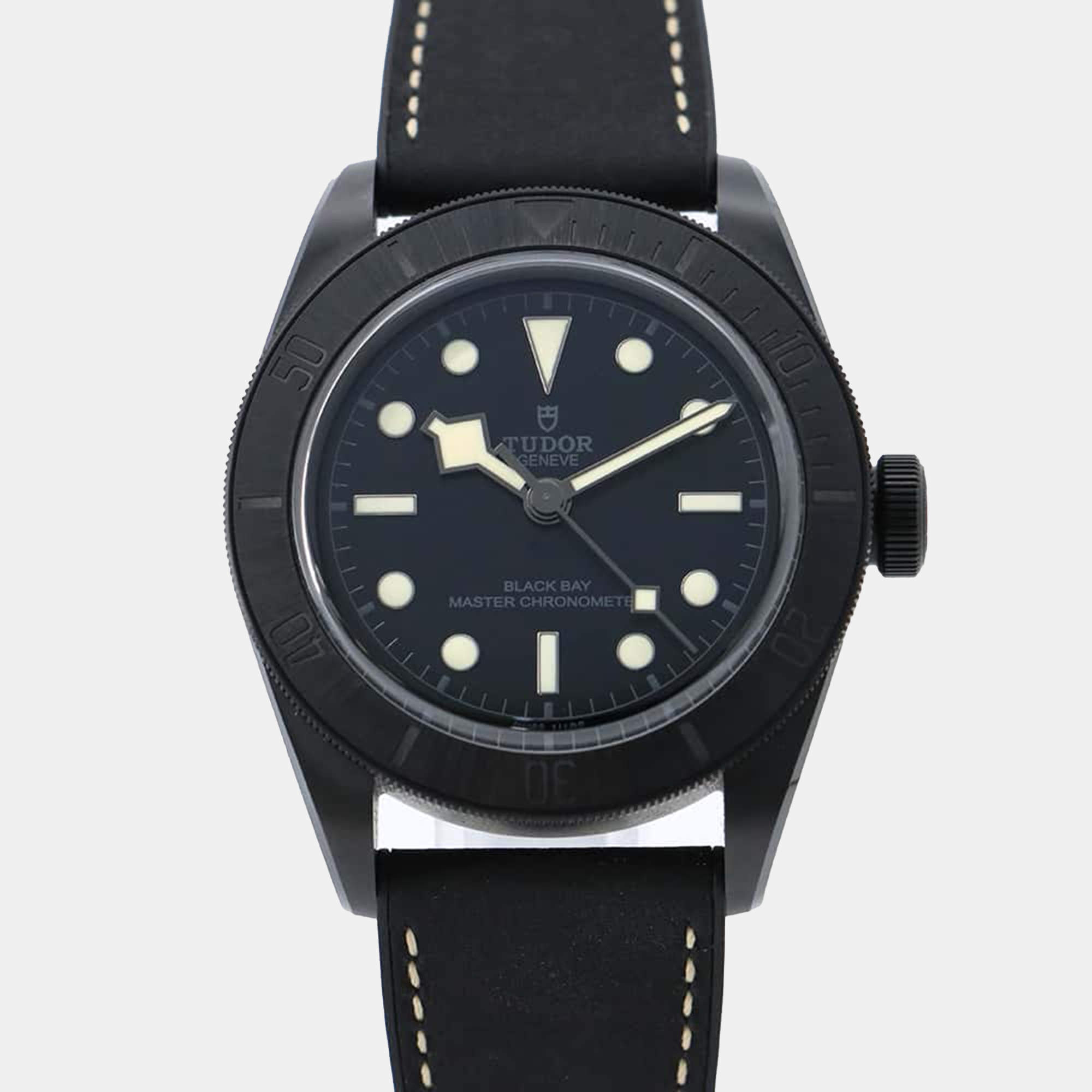 Tudor Black Ceramic Black Bay M79210CNU-0001 Automatic Men's Wristwatch 41 mm