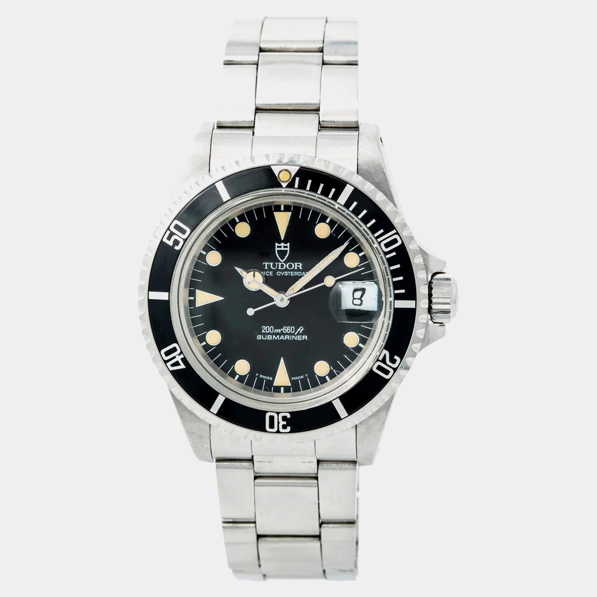 Tudor Submariner 79090 Automatic Black Stainless Steel Men's Wristwatch 40 mm