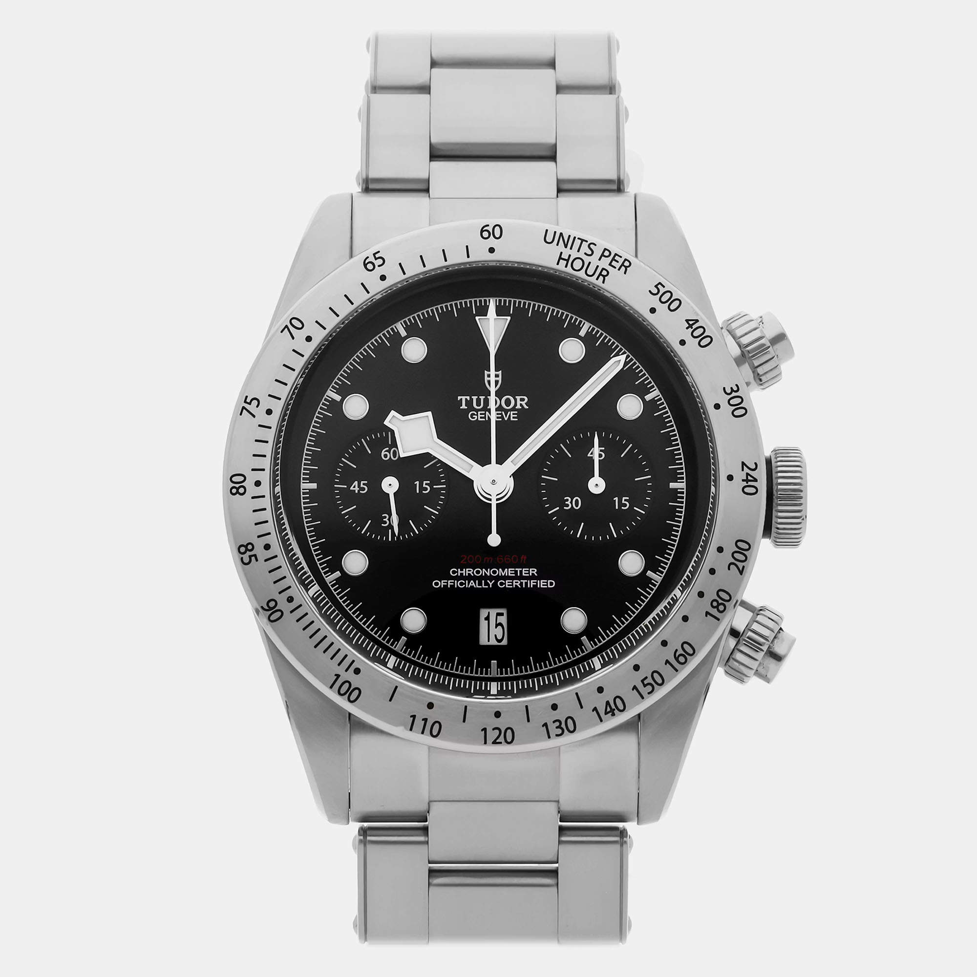 Pre Owned Pre-Owned Tudor Heritage Black Bay Chronograph 79350