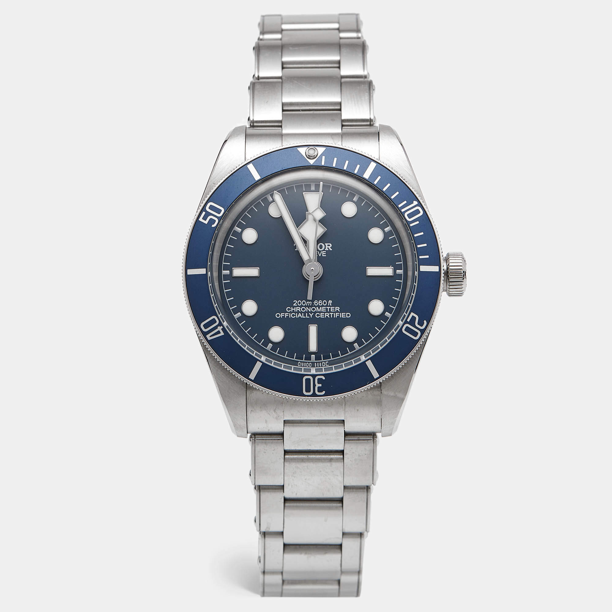 Pre Owned Tudor Black Bay 58 M79030B-0001 Navy Blue Dial Stainless Steel Men's Wristwatch 39 mm