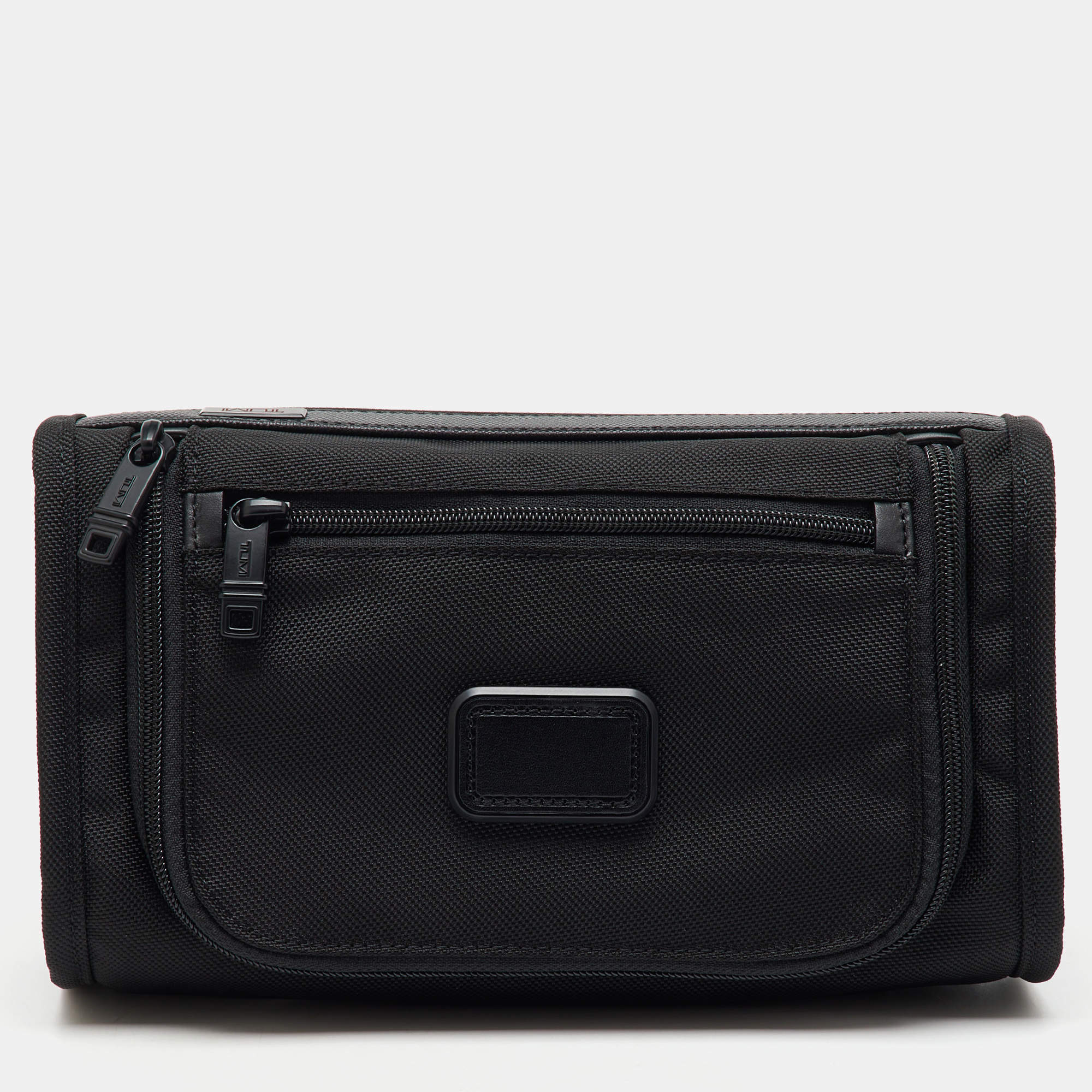 TUMI Black Ballistic Nylon Pouch Travel Kit