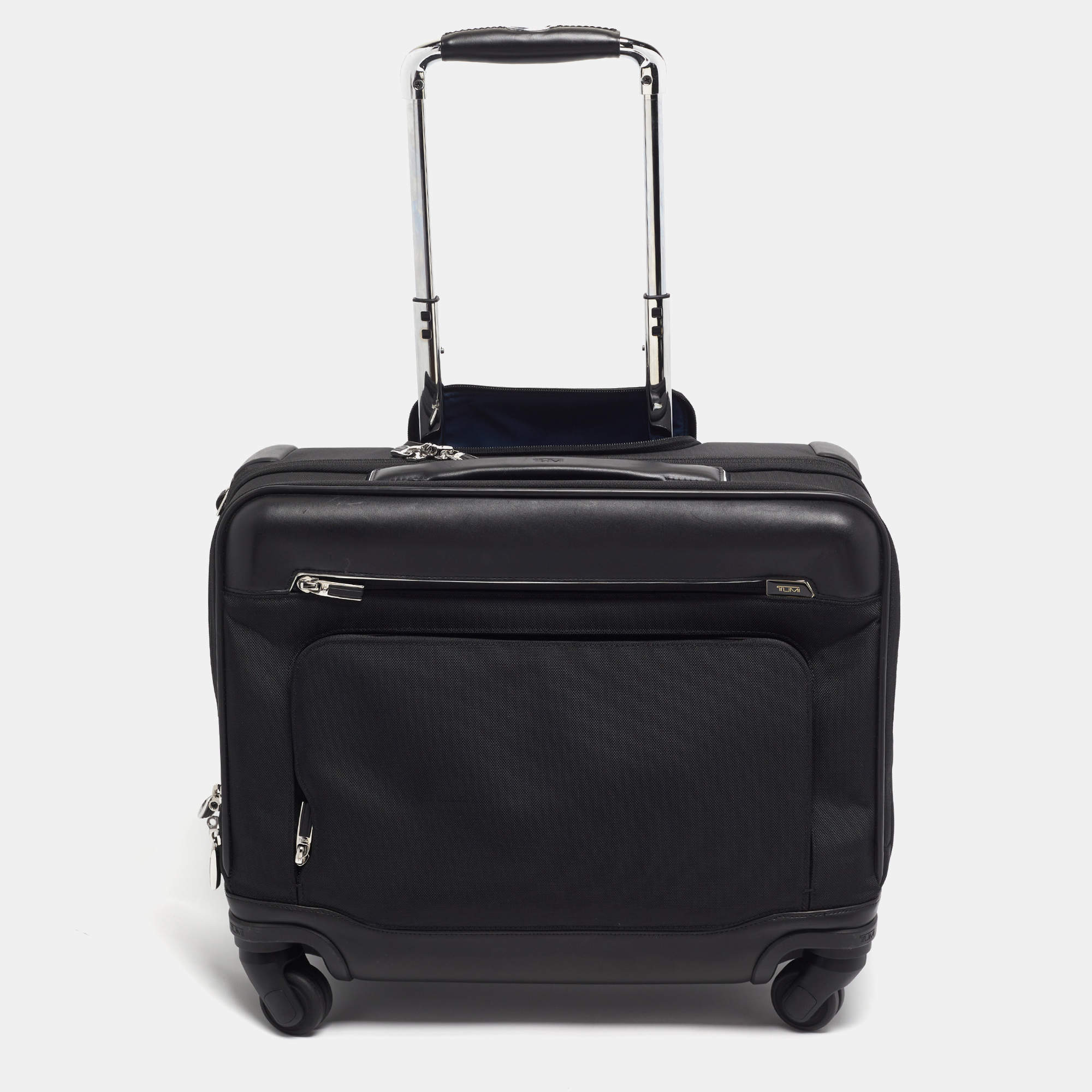 Pre Owned TUMI Arrive McAllen Black Nylon Laptop Insert Wheeled Brief Luggage
