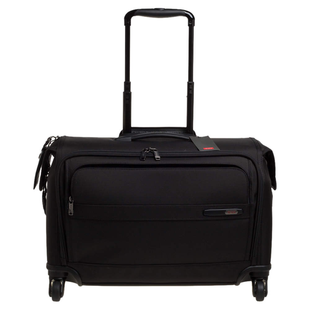 Pre Owned Tumi Black Nylon Gena 2 Carry On 4 Wheel Garment Bag