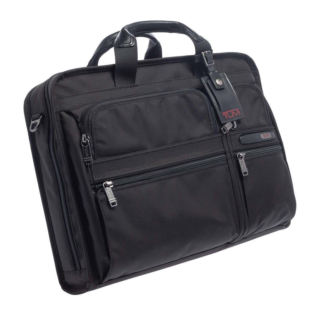 tumi compact nylon large screen computer brief