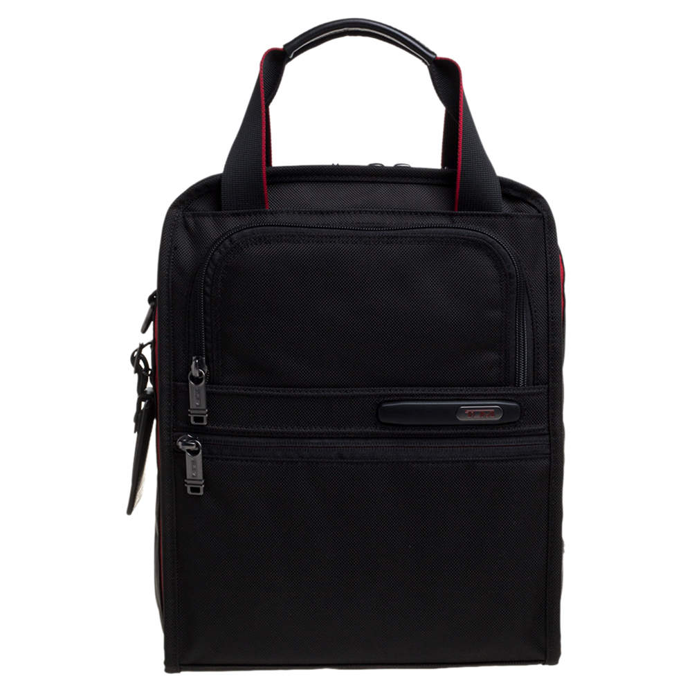 TUMI Black Nylon DFO Utility Expandable Tote