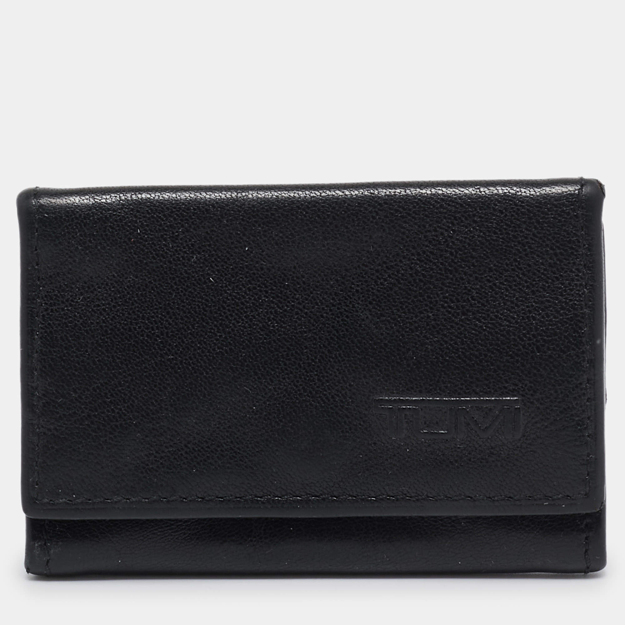 TUMI Black Leather Coin Purse