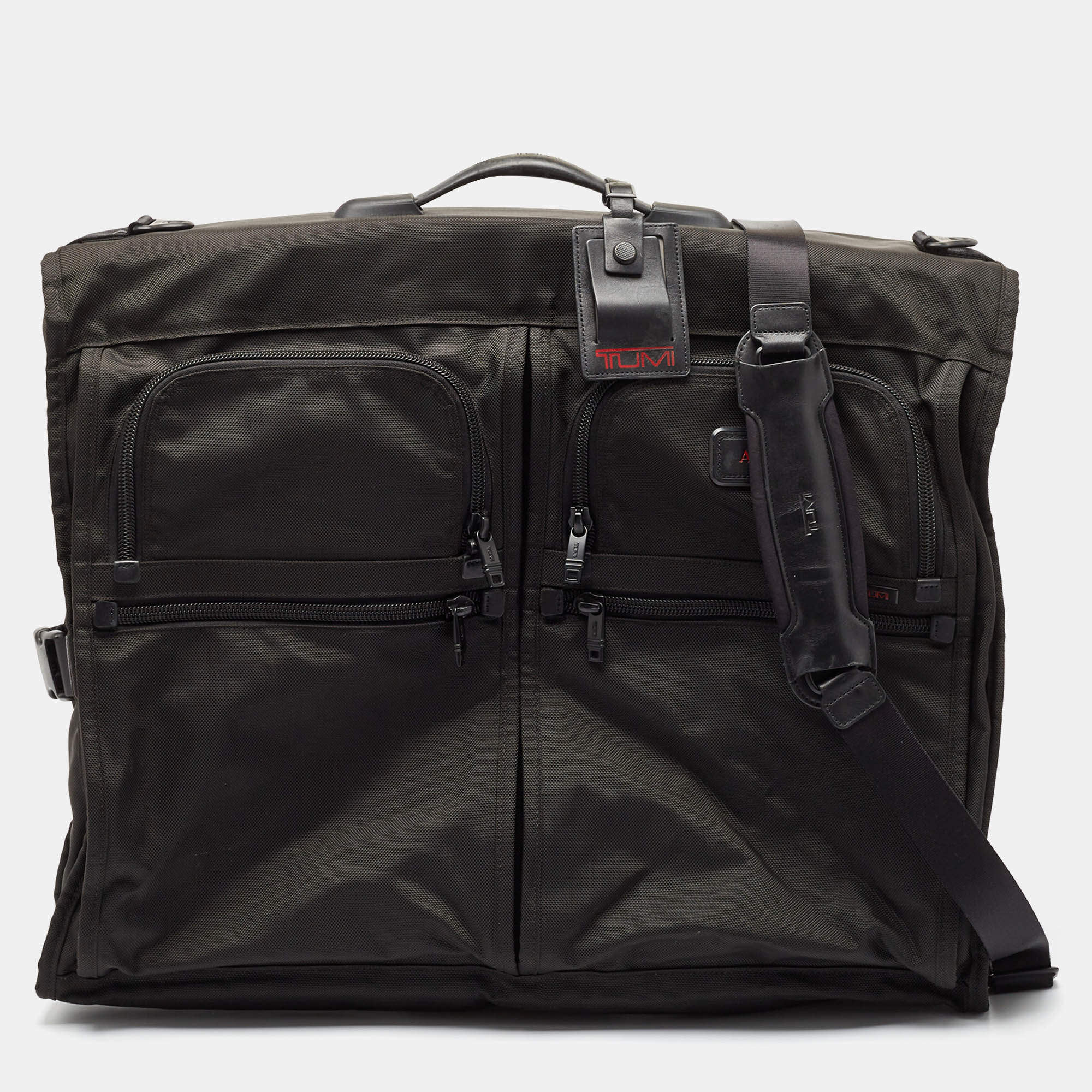 TUMI Black Balistic Nylon Plastic Suitcases