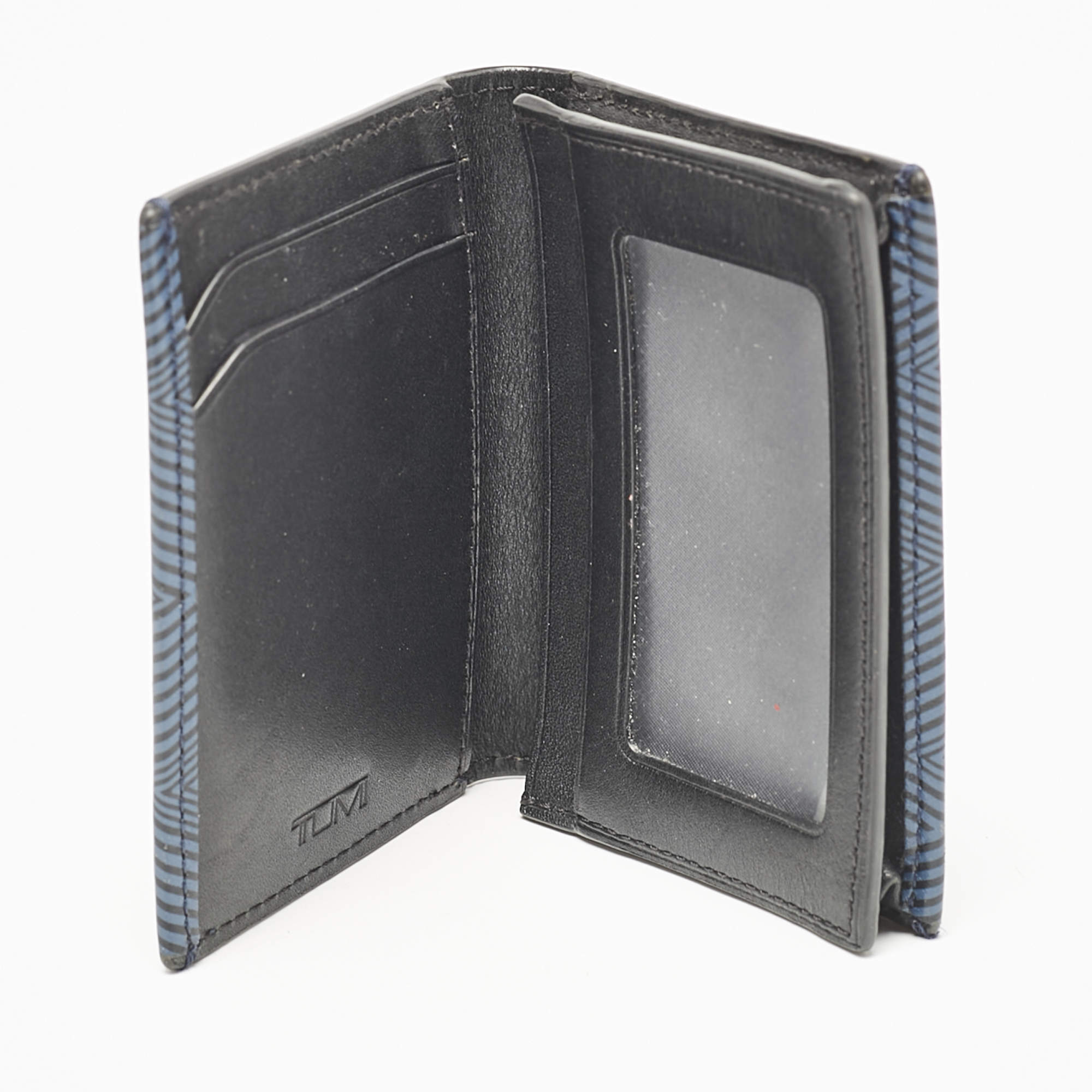 Card Holder Tumi Wallets For Men TUMI Blue/Black Printed Leather  display picture 1