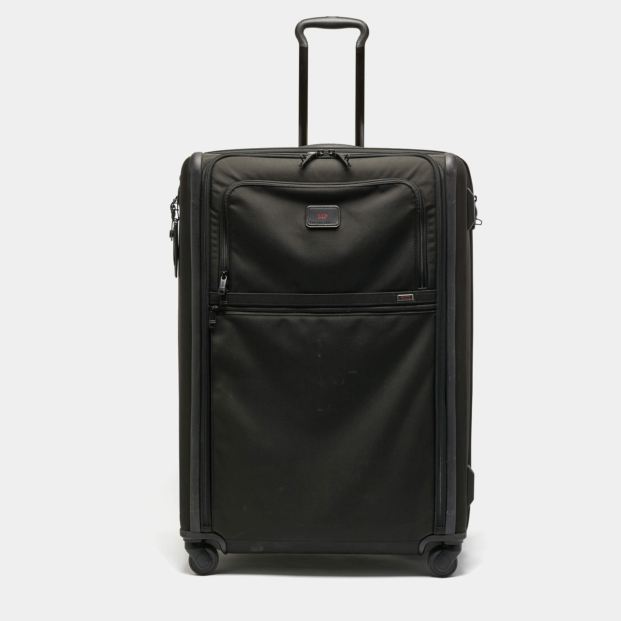 TUMI Black Nylon 4 Wheeled Alpha 3 Expandable Extended Trip Luggage