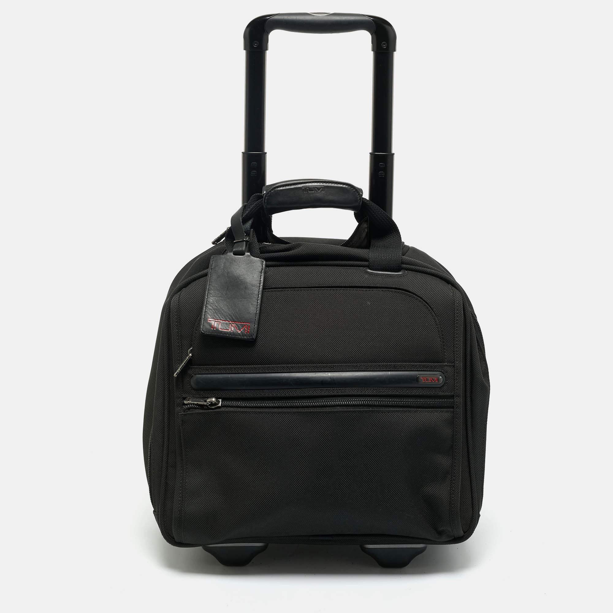 مملوكة مسبقًا حقيبة تومي سوداء نايلون عجلتين G4 حجم مضغوط للحقائب المحمولة