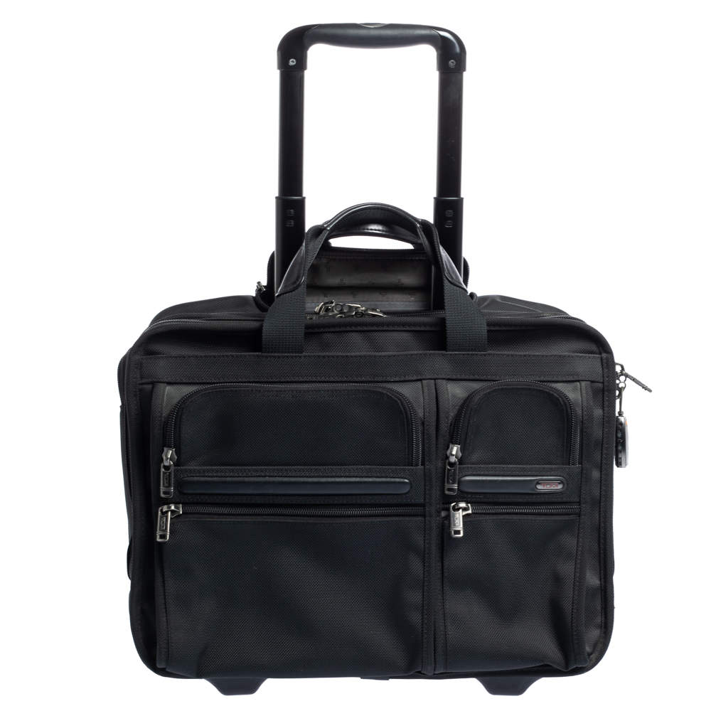 TUMI Black Nylon 2 Wheel Alpha 2 Short Trip Case