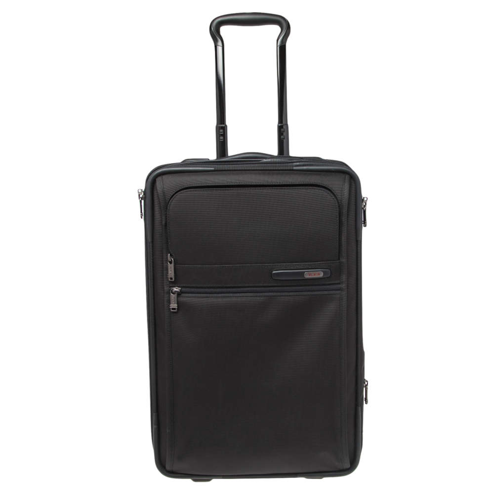 TUMI Black Nylon Gen 4.2 Expandable 4 Wheel Carry On Luggage