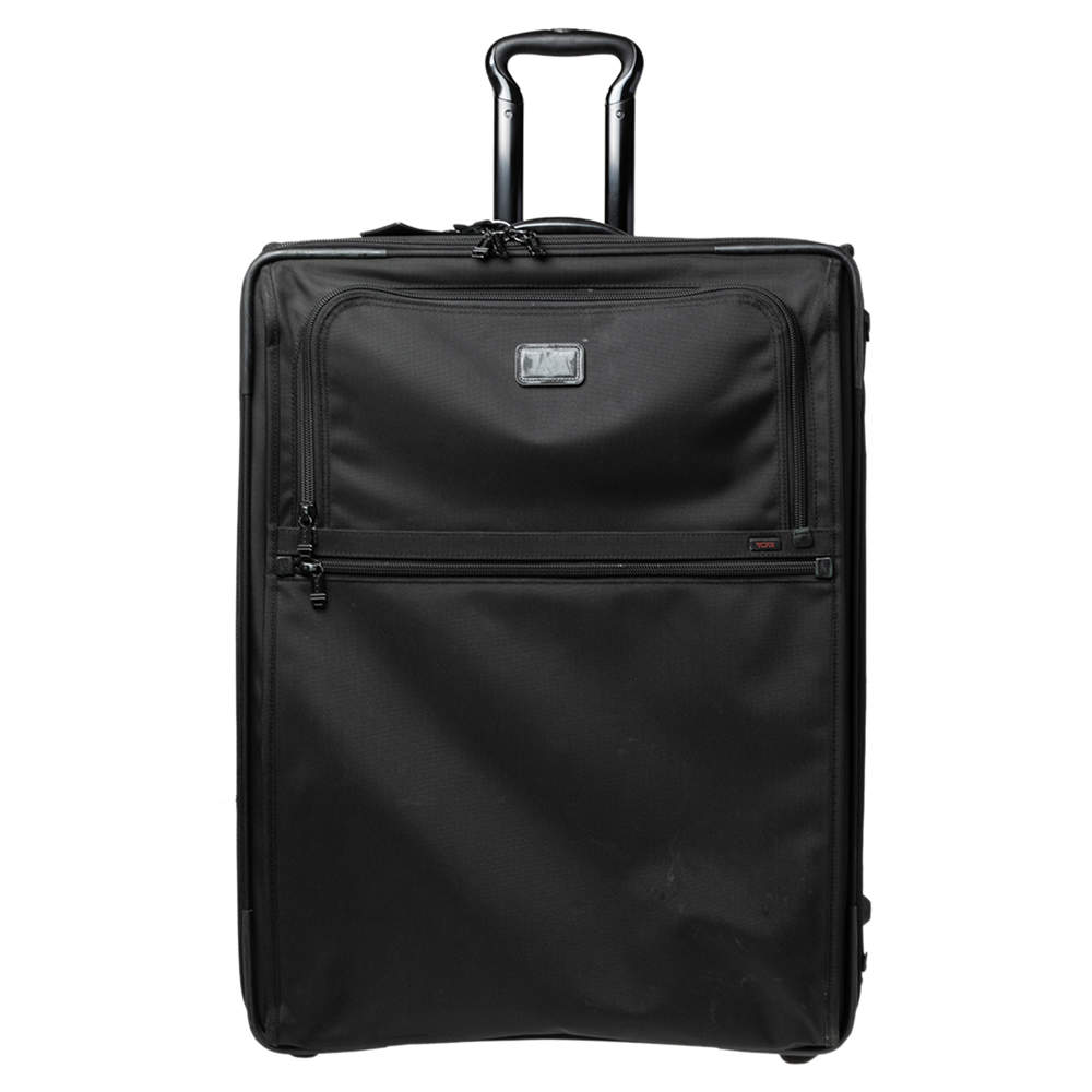TUMI Black Nylon 2 Wheeled Alpha Expandable Luggage