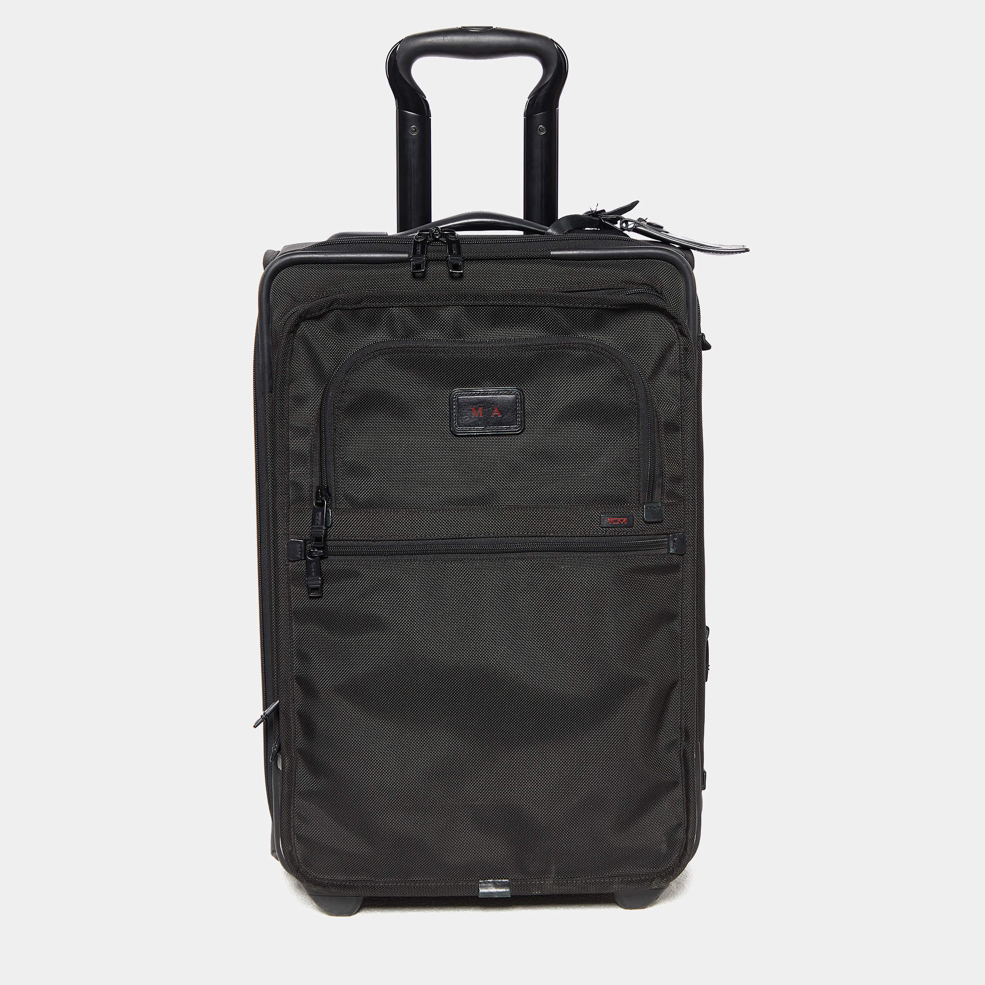 TUMI Black Nylon Alpha 2 International Expandable Suitcase