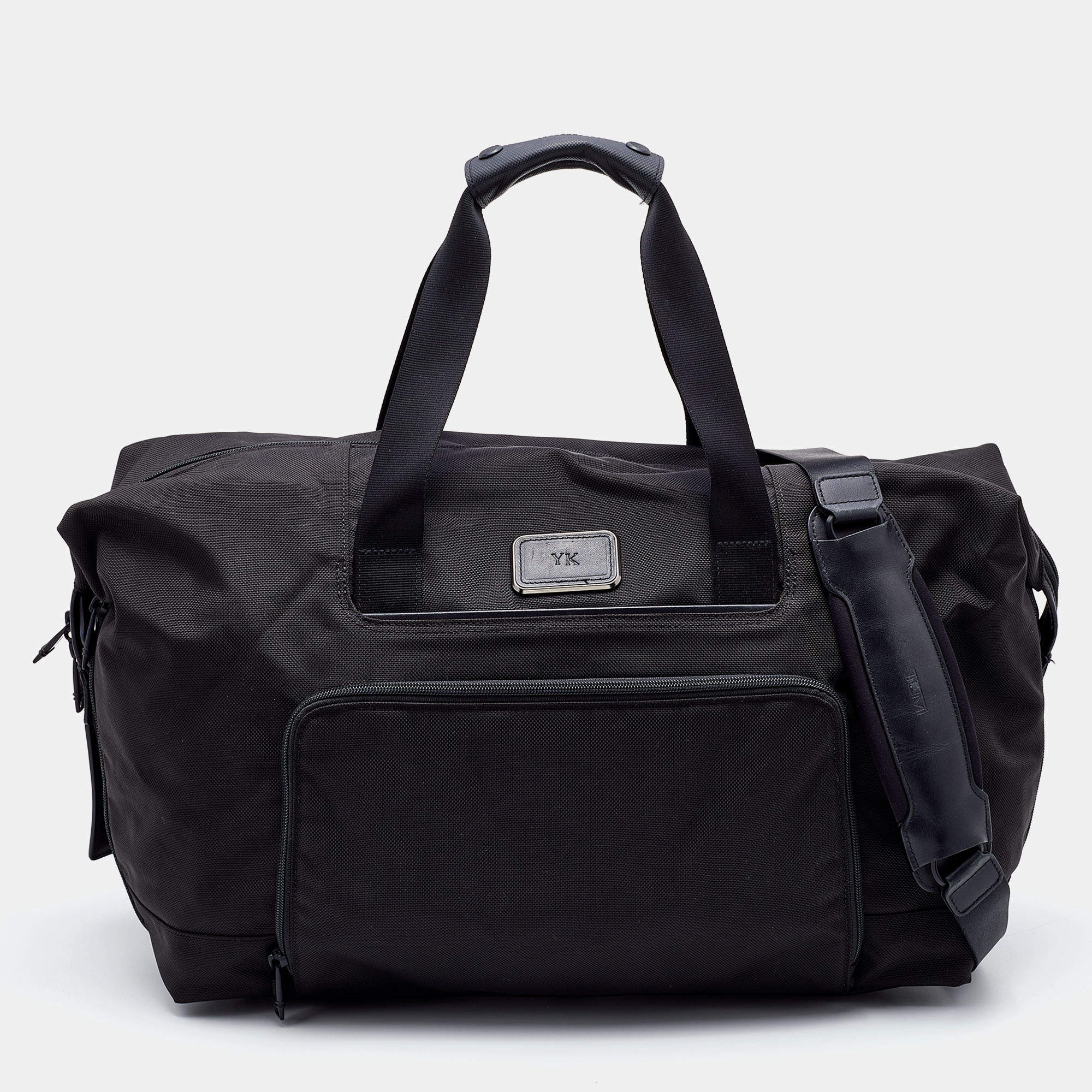 Pre Owned TUMI Black Nylon Alpha Expandable Weekender Bag