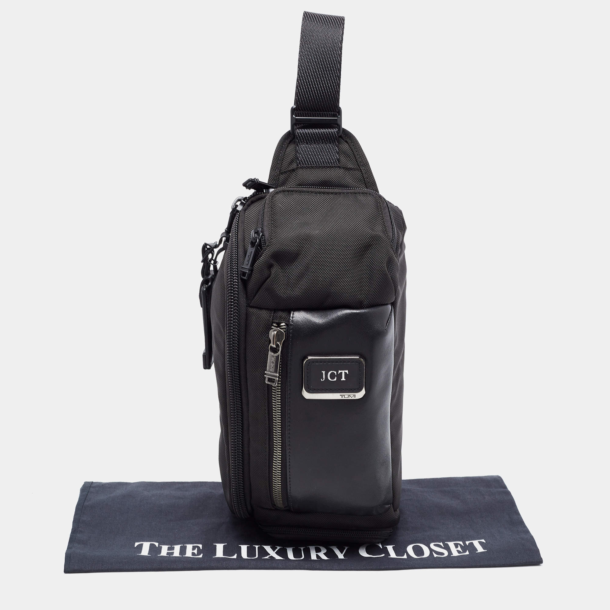 Tumi alpha bravo kelley sling sales leather