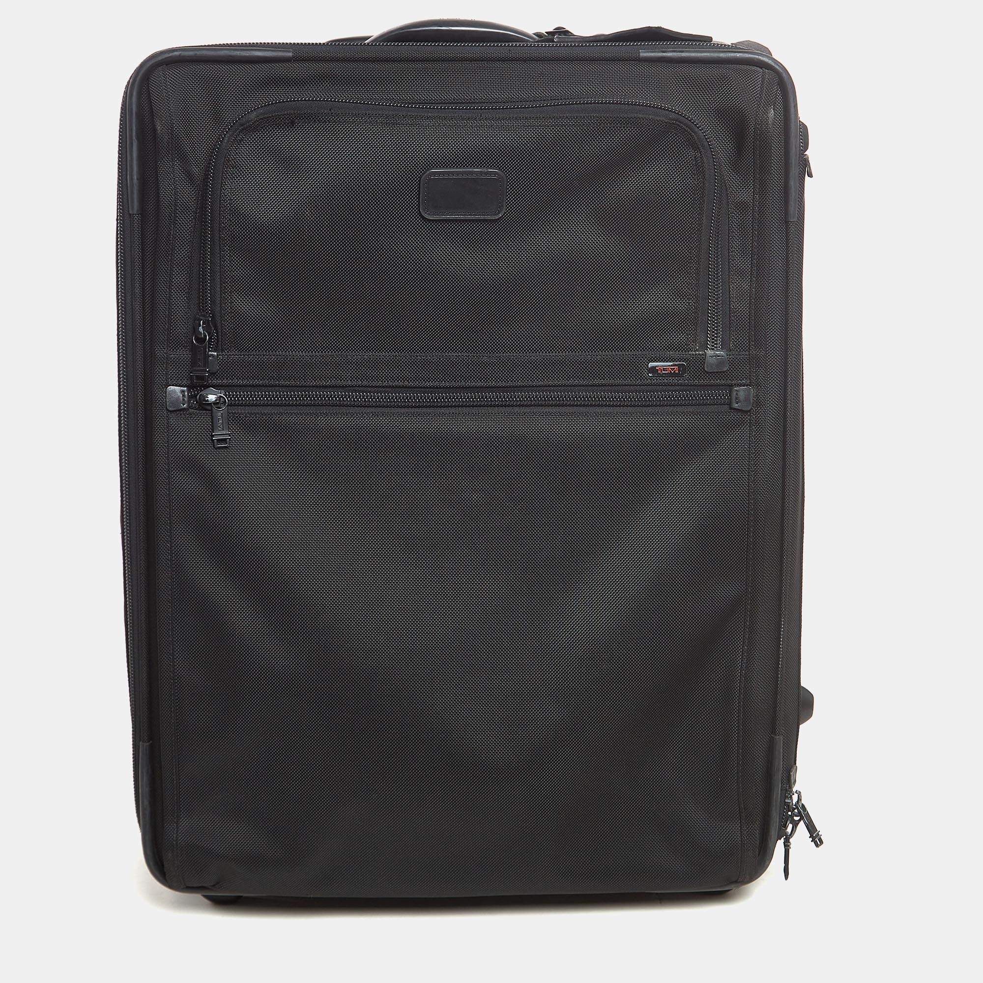 Pre Owned TUMI Black Nylon 2 Wheeled Alpha Extended Trip Expandable Luggage