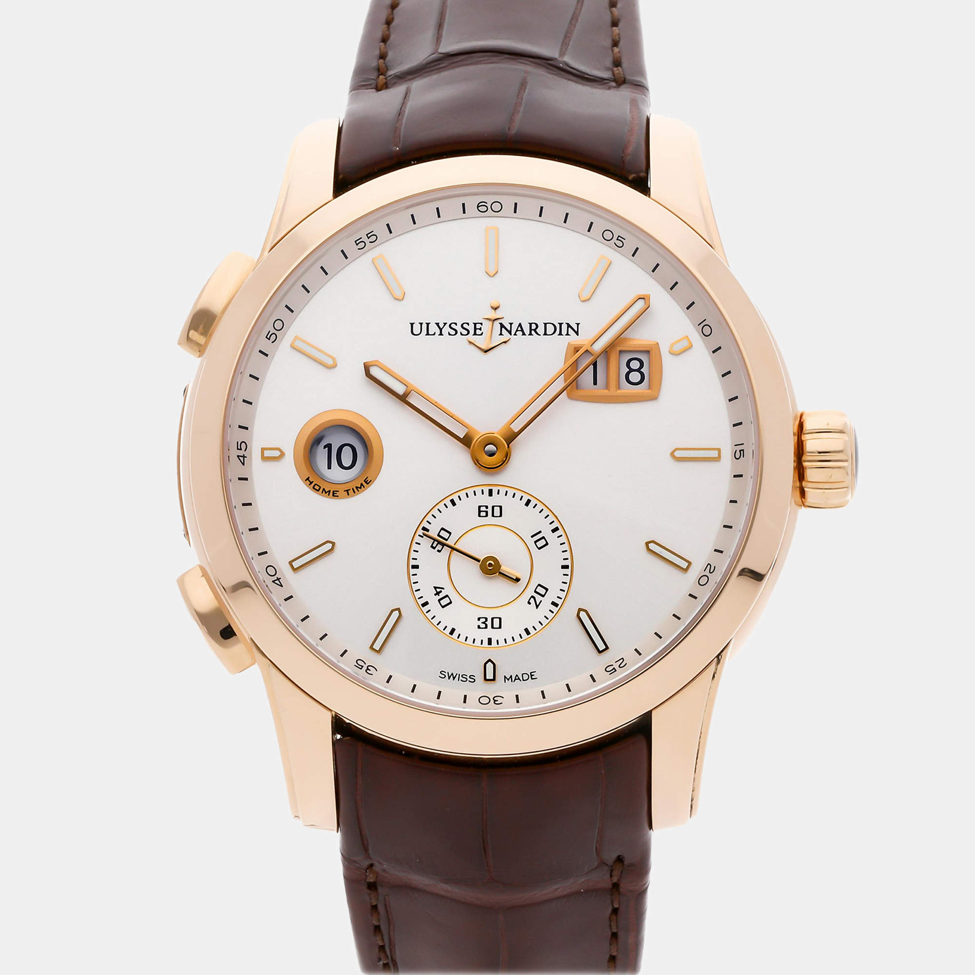 Pre-Owned Ulysse Nardin Dual Time Manufacture 3346-126/91 42 mm