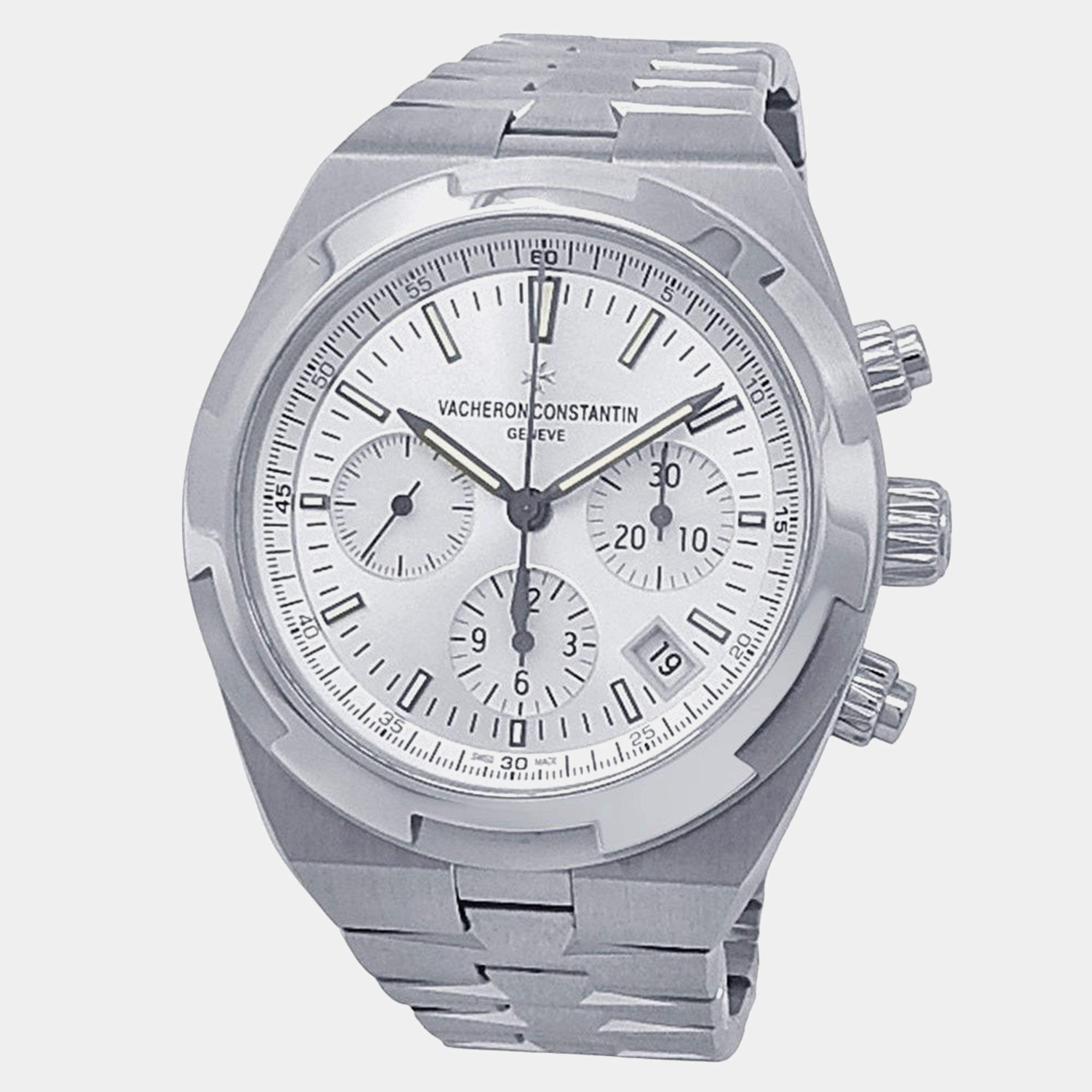 Vacheron Constantin Overseas 5500V/110A-B075 Automatic Silver Stainless Steel Men's Wristwatch 42.5 mm