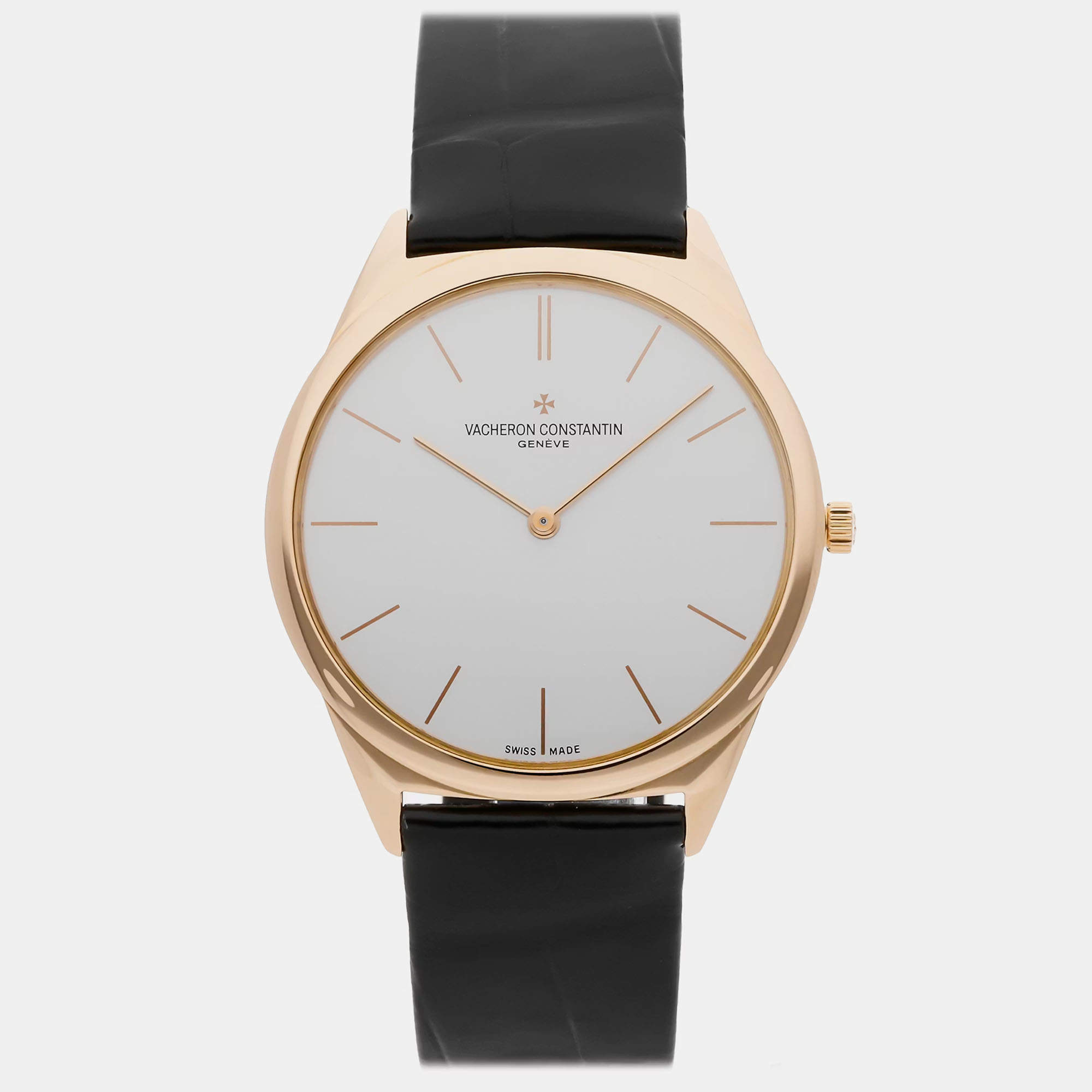 Pre Owned ساعة يد رجالية فاشرون كونستانتين هيستوريكس 33155/000R-9588 بتعبئة يدوية مستعملة 36 ملم