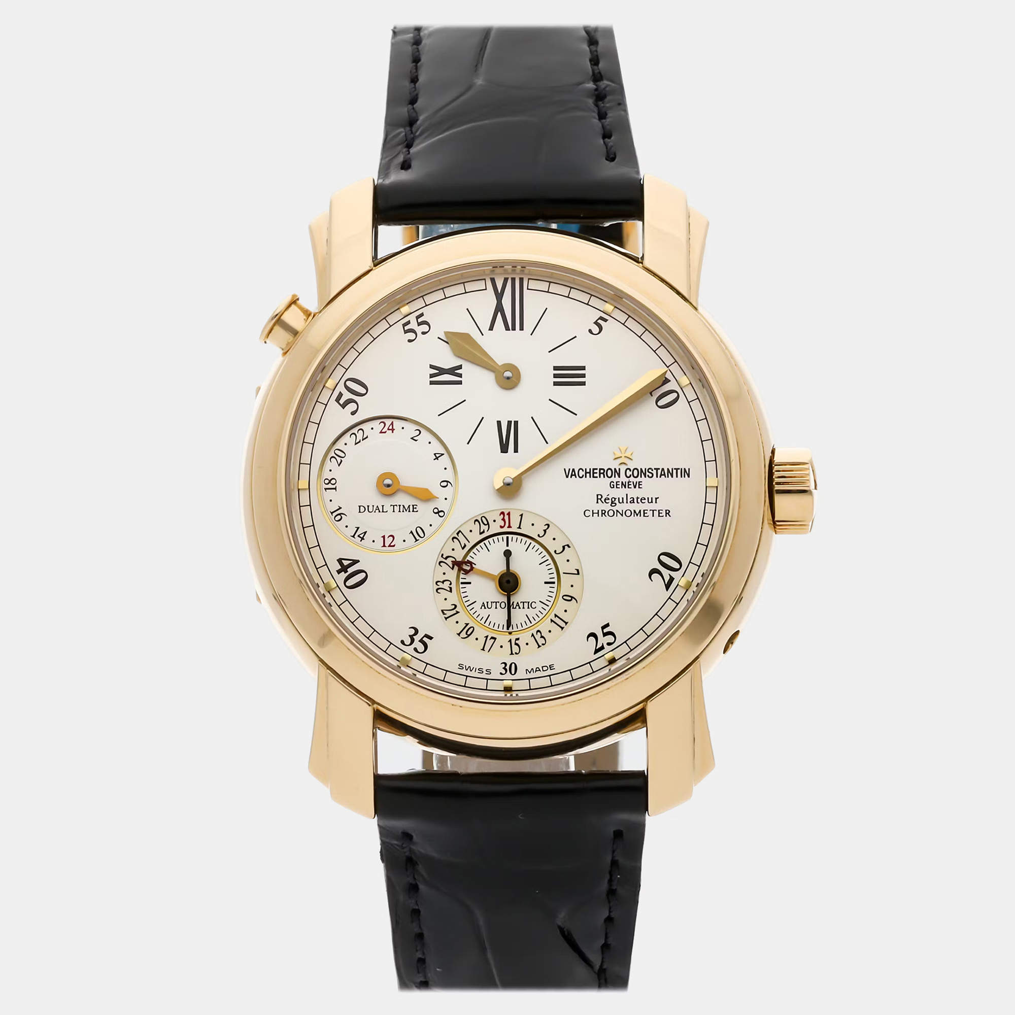 Pre Owned Pre-Owned Vacheron Constantin Malte Dual Time Regulator 42005/000J-8901 Automatic 39 mm