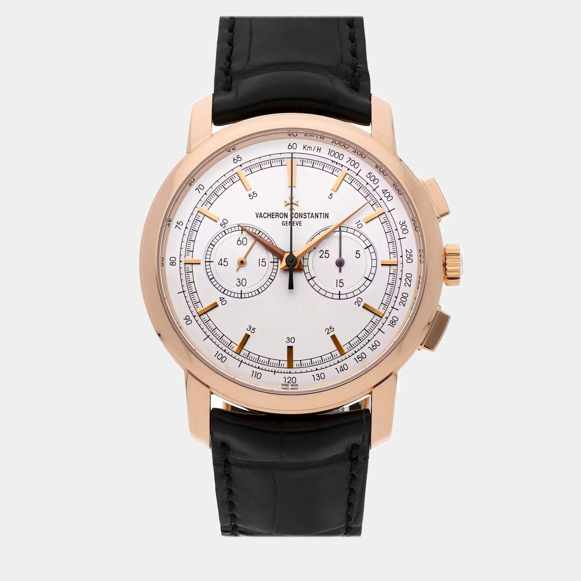 Vacheron Constantin Silver 18k Rose Gold Patrimony 47192/000R-9352 Manual Winding Men's Wristwatch 42 mm