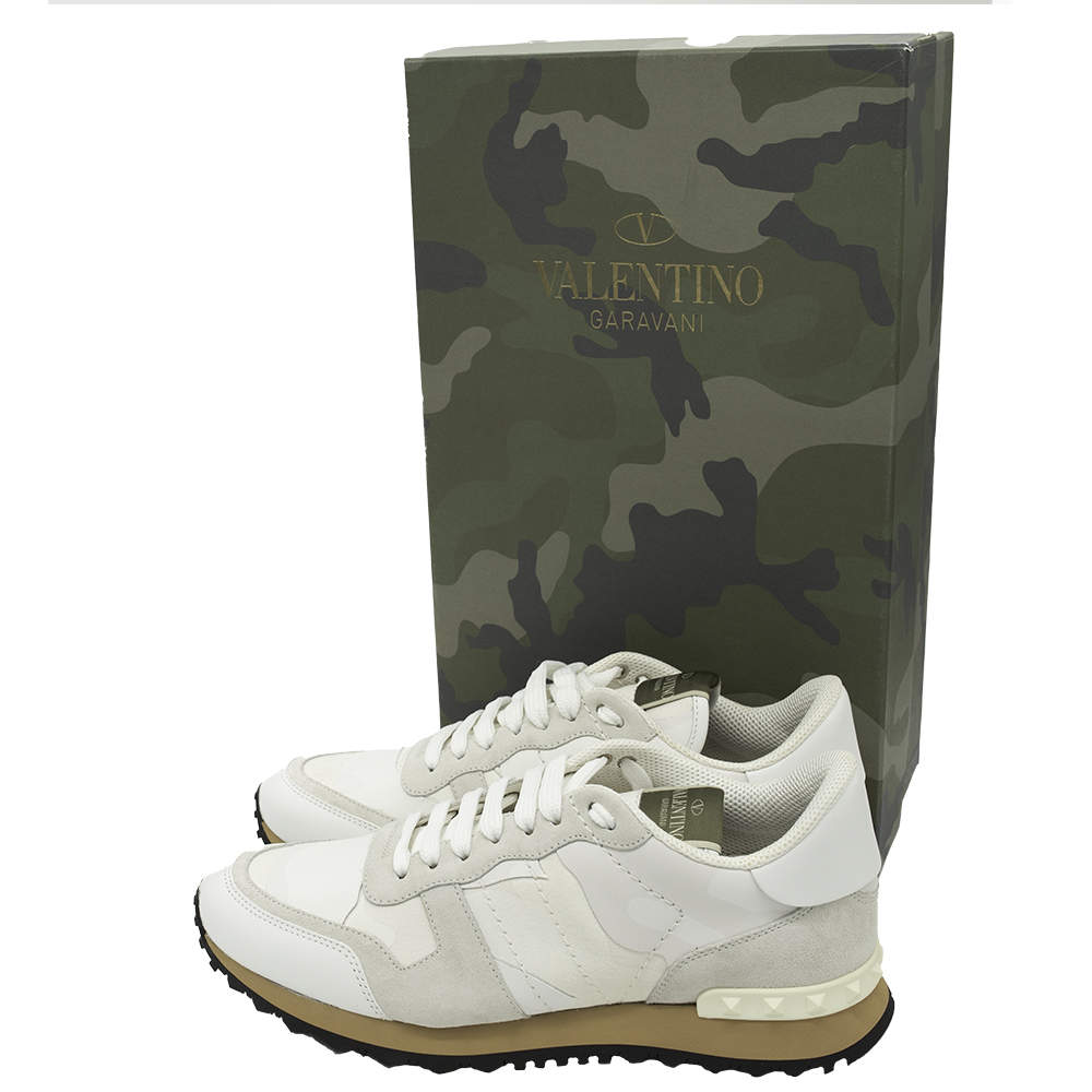white camo valentino trainers