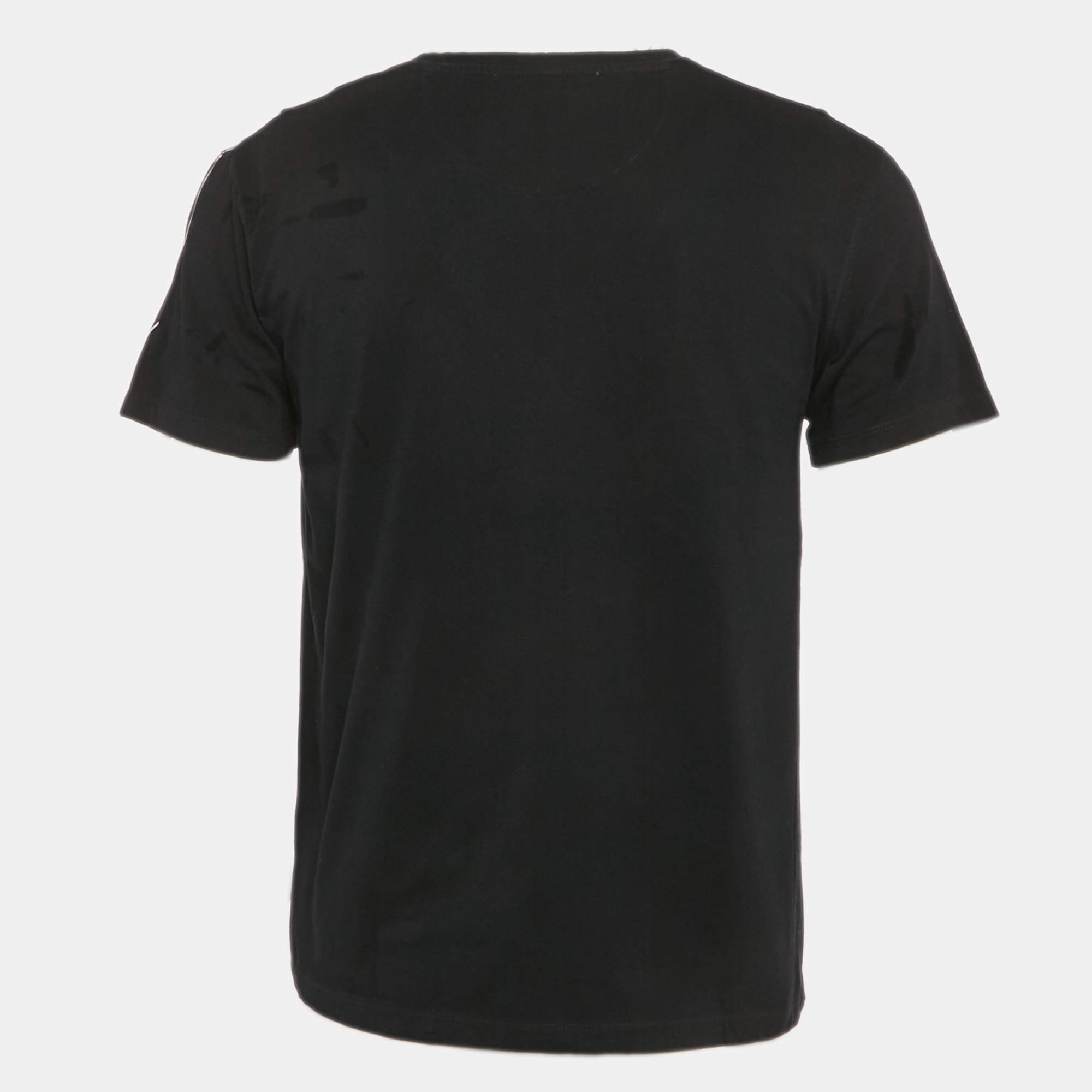 Valentino Black Panther Print Cotton Crew Neck T-Shirt S Valentino 