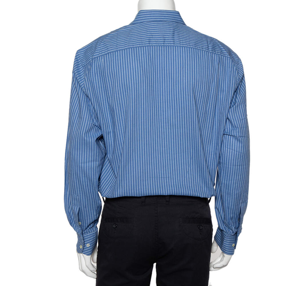 Valentino Chemises Vintage Blue Striped 