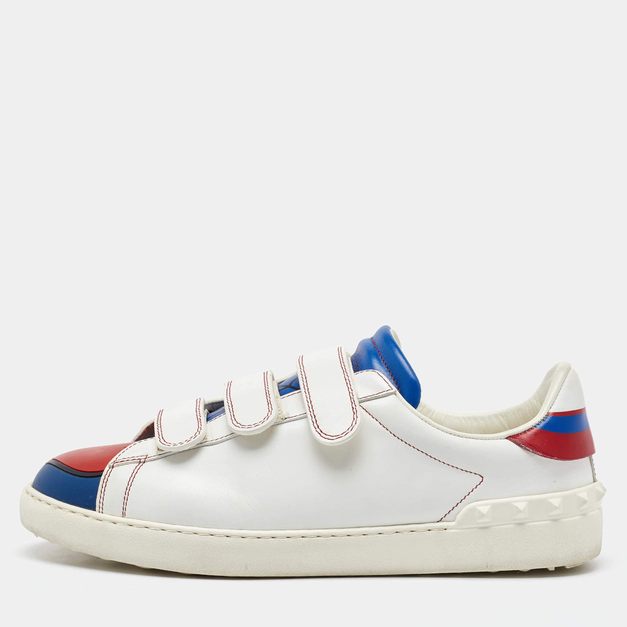 Valentino Multicolor Leather Super H Spiderman Low Top Sneakers Size 43