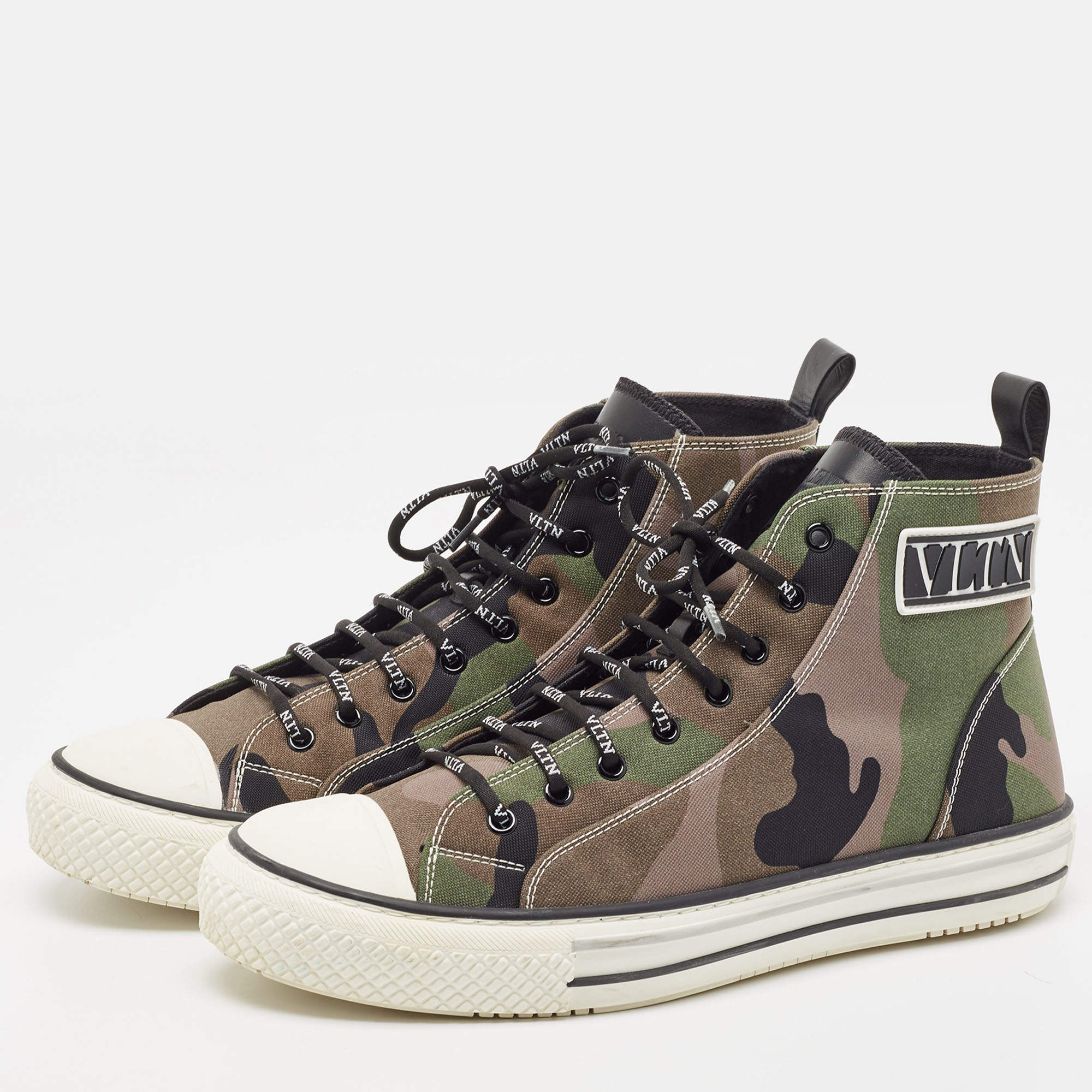 Valentino camo high top on sale sneakers