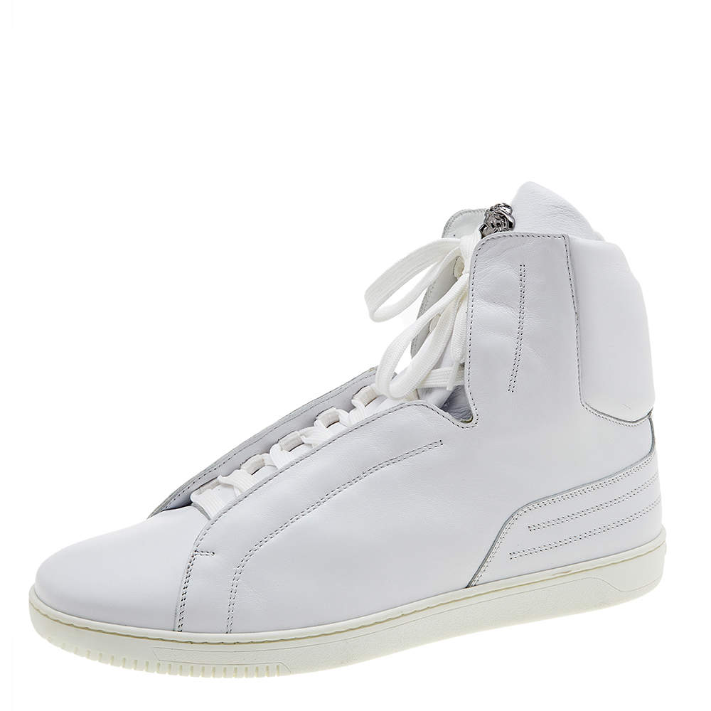 Versace White Leather Medusa High Top Sneakers Size 43 Versace | The ...