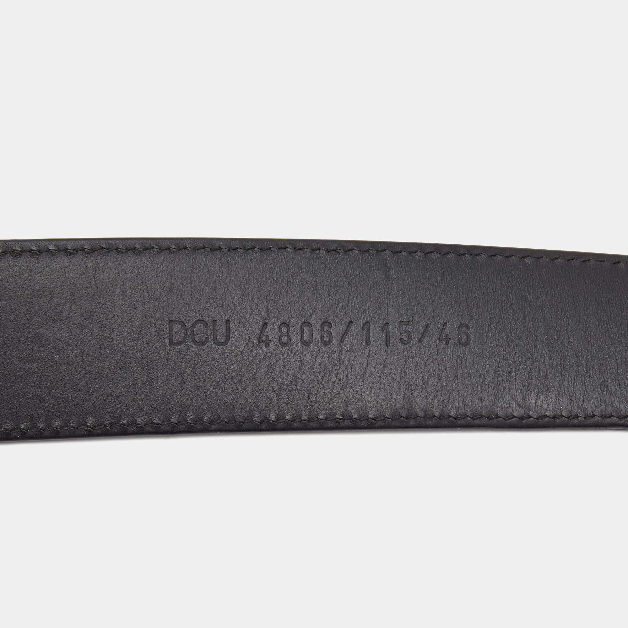 new VERSACE La Medusa ruthenium silver buckle black leather belt 115cm  44-48