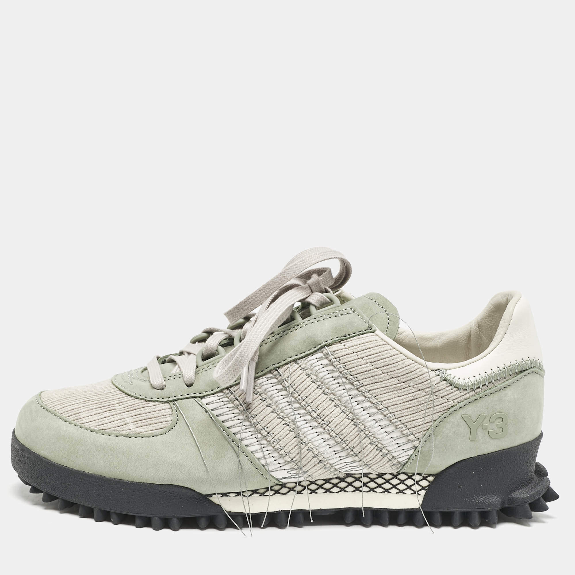 Y-3 x Adidas Multicolor Suede Marathon Trail Sneakers Size 40
