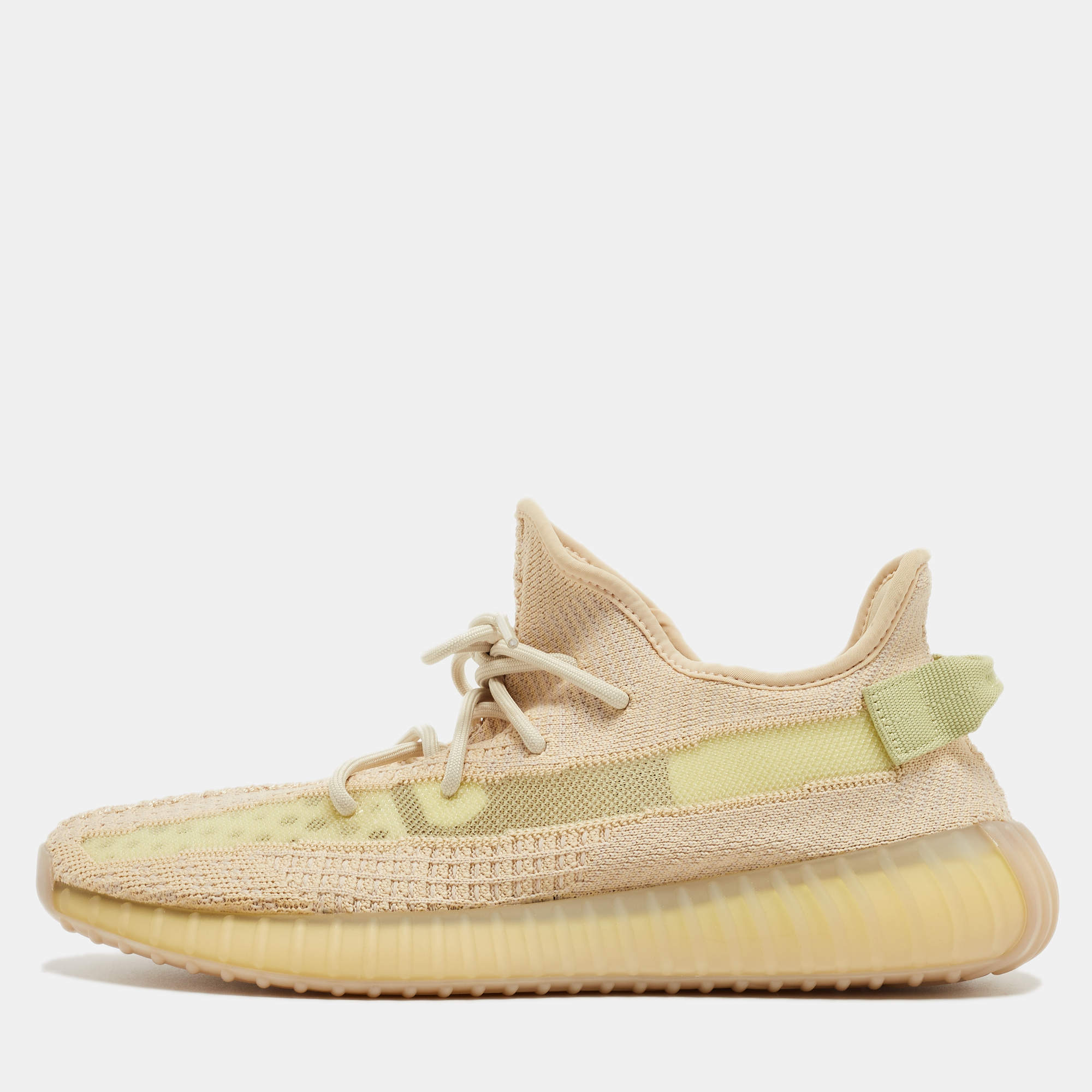 Yeezy x Adidas Beige Knit Boost 350 V2 Sneakers Size 44