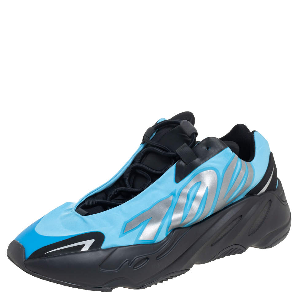 Pre Owned حذاء رياضي ييزي x اديداس بوست 700 MNVN برايت سايان نايلون أزرق مقاس 42  