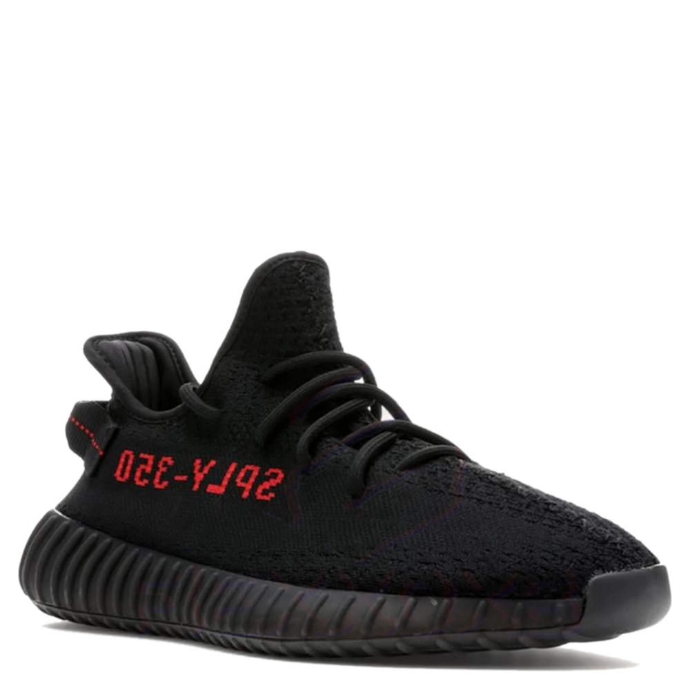 Pre Owned Yeezy x Adidas 350 V2 Bred Sneakers Size US 9.5 (EU 43 1/3)