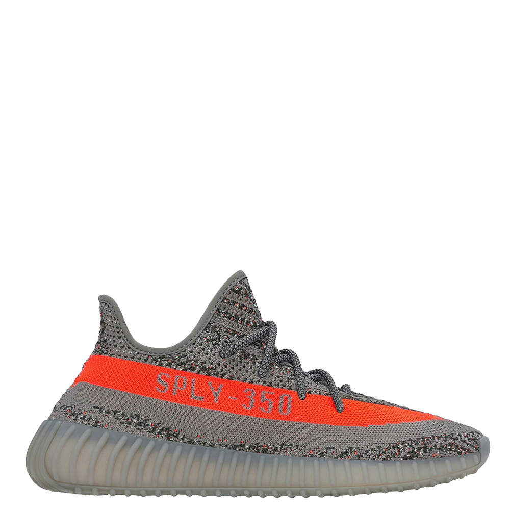 Pre Owned Yeezy x Adidas 350 V2 Beluga Reflective Sneakers Size US 10 (EU 44)
