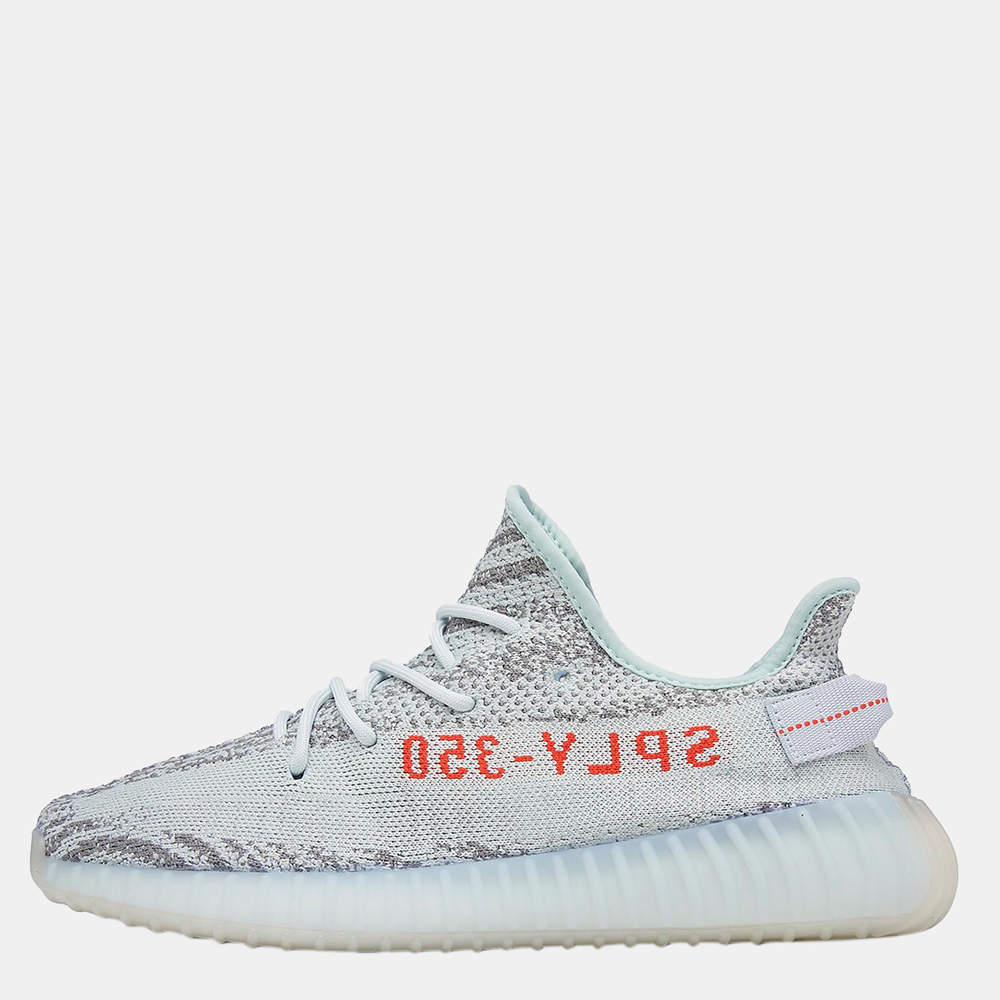 Pre Owned Yeezy x Adidas 350 Blue Tint Sneakers Size US 7 (EU 40)