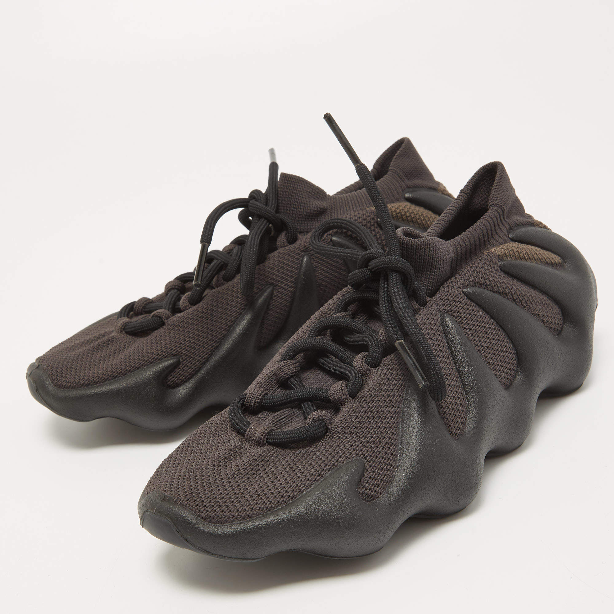 Yeezy x Adidas Black Knit Fabric and Rubber Yeezy 450 Dark Slate