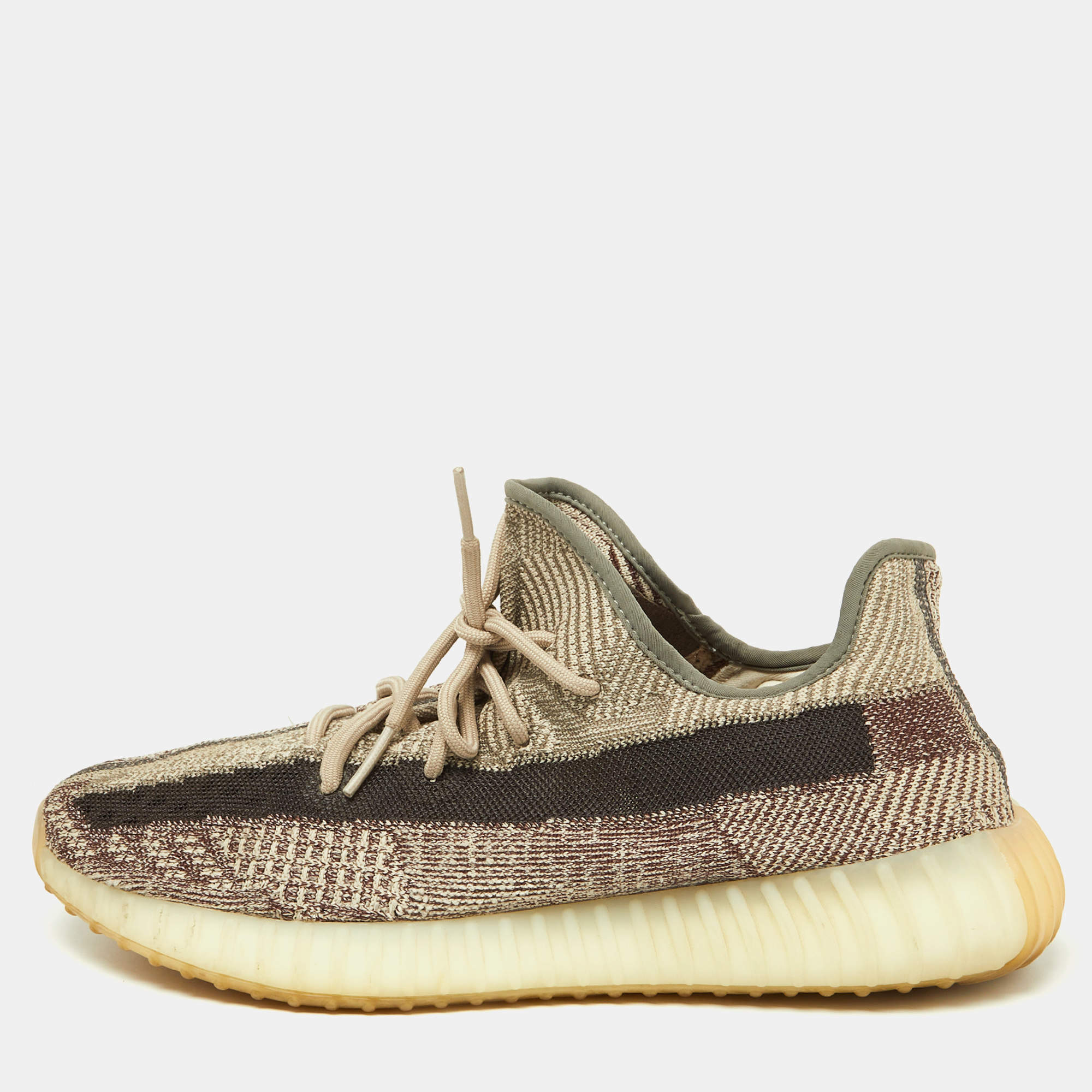 Yeezy x Adidas Brown/Beige Knit Fabric Boost 350 V2 Zyon Sneakers Size 48  Yeezy x Adidas | TLC