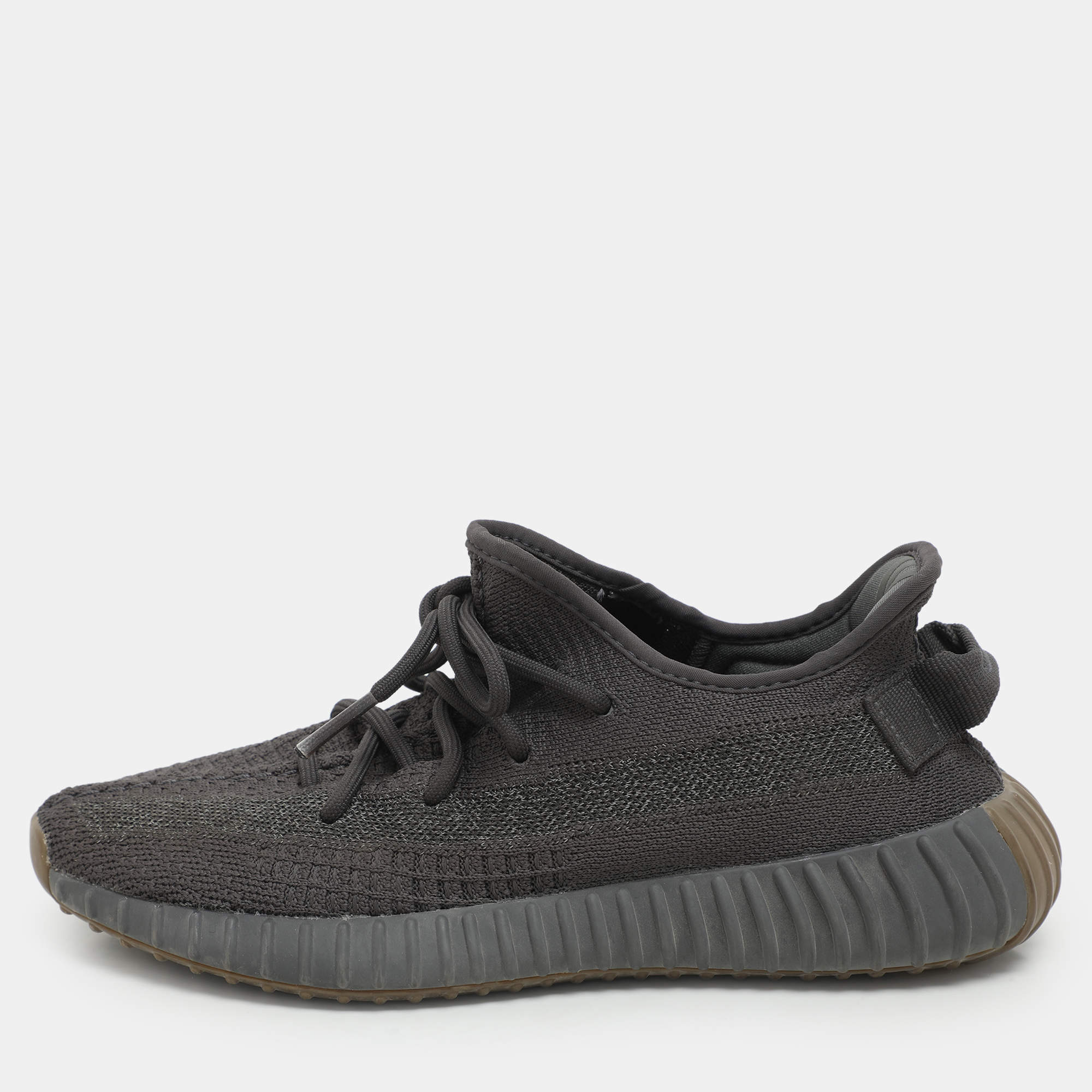 Yeezy x Adidas Black Knit Fabric Boost 350 V2 Cinder Sneakers Size 40