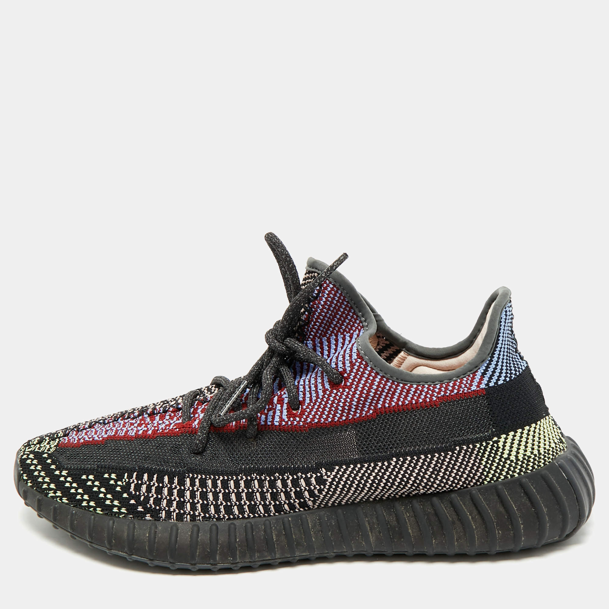 Yeezy x Adidas Multicolor Knit Fabric Boost 350 V2 Yecheil (Non-Reflective) Sneakers Size 46 2/3